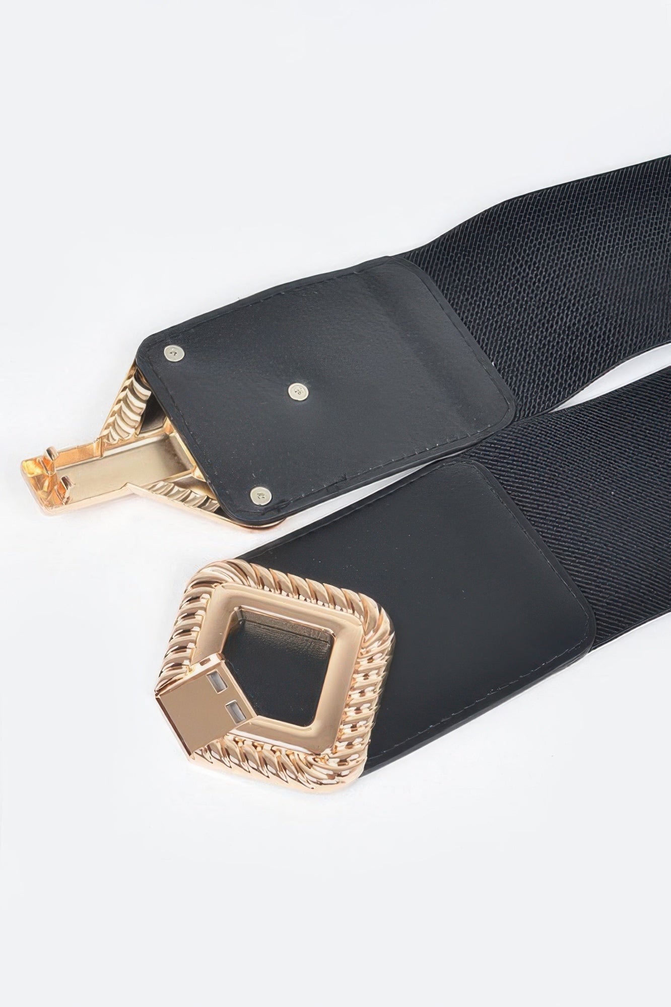 Big Metal Buckle Stretch Plus Size Belt  Shop One Place