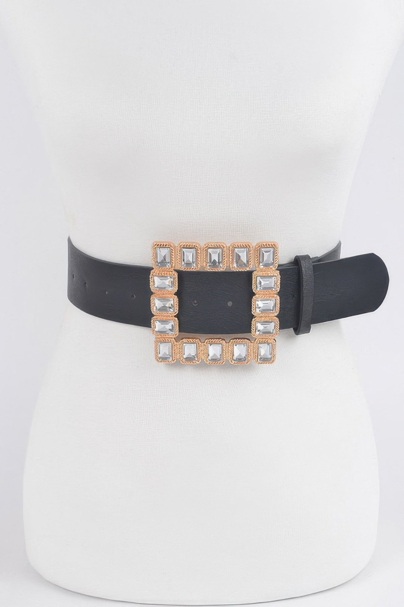Rhinestone Gemstone Square Belt  Shop One Place