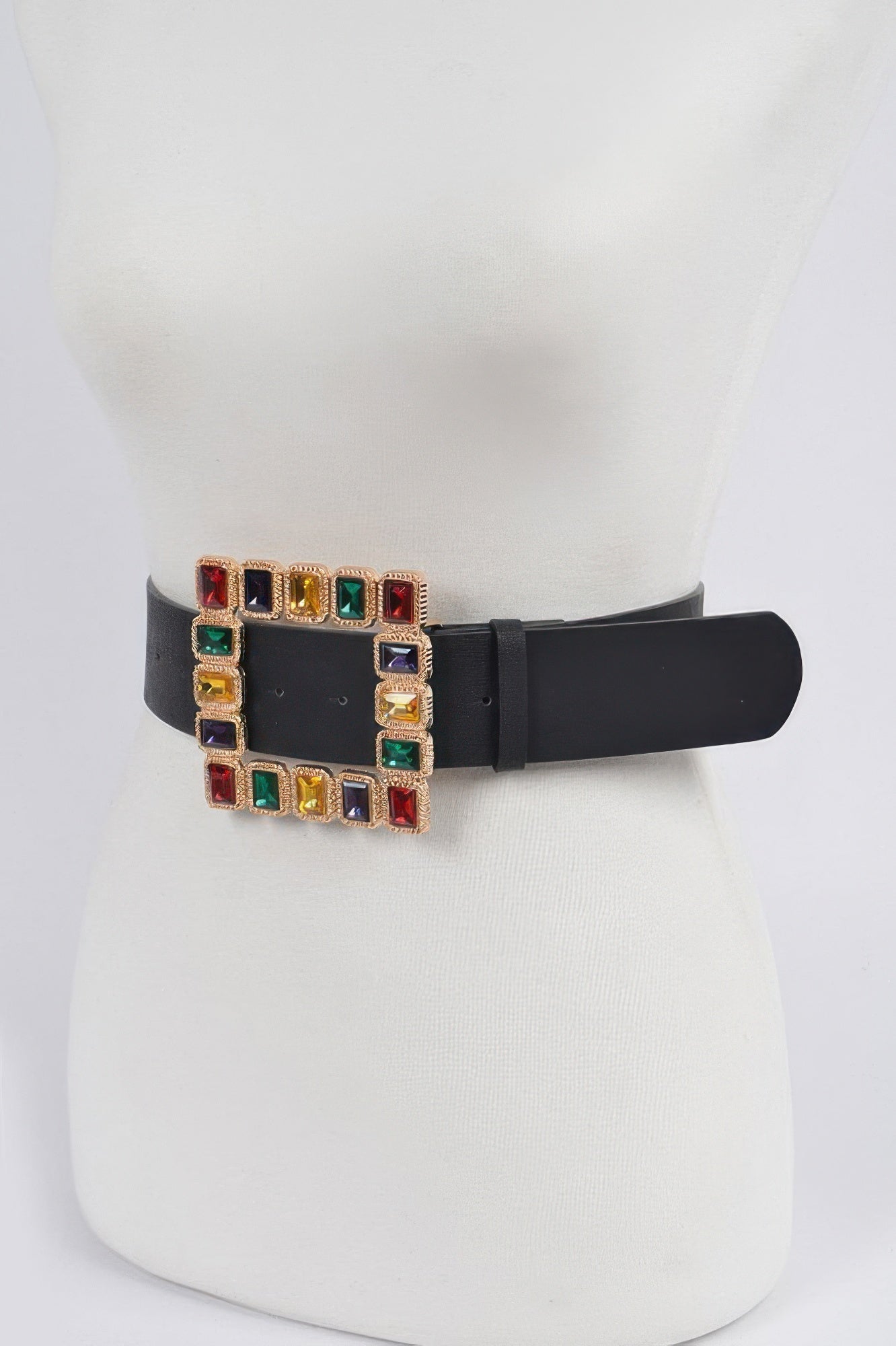 Rhinestone Gemstone Square Belt  Shop One Place