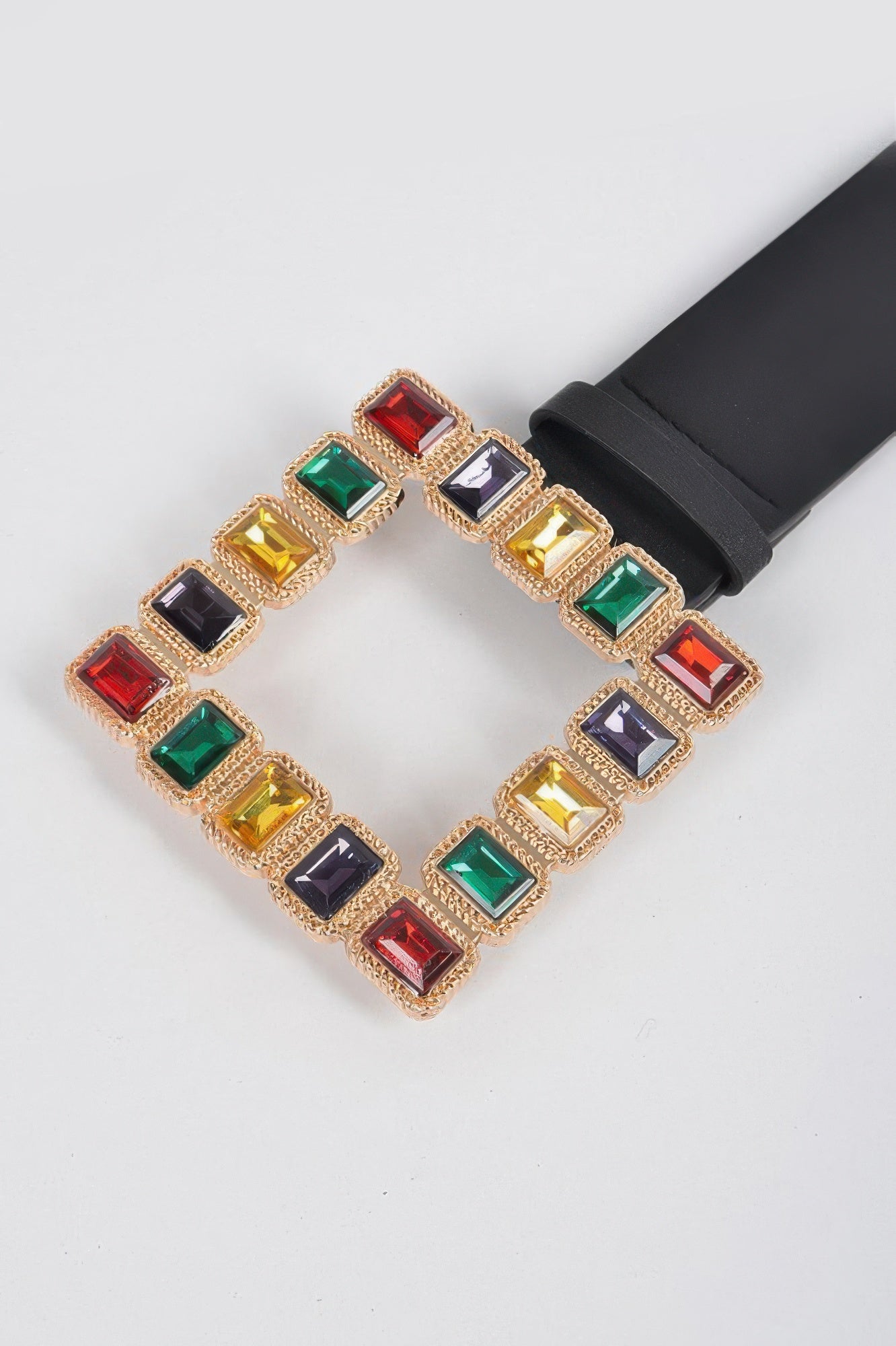 Rhinestone Gemstone Square Belt  Shop One Place