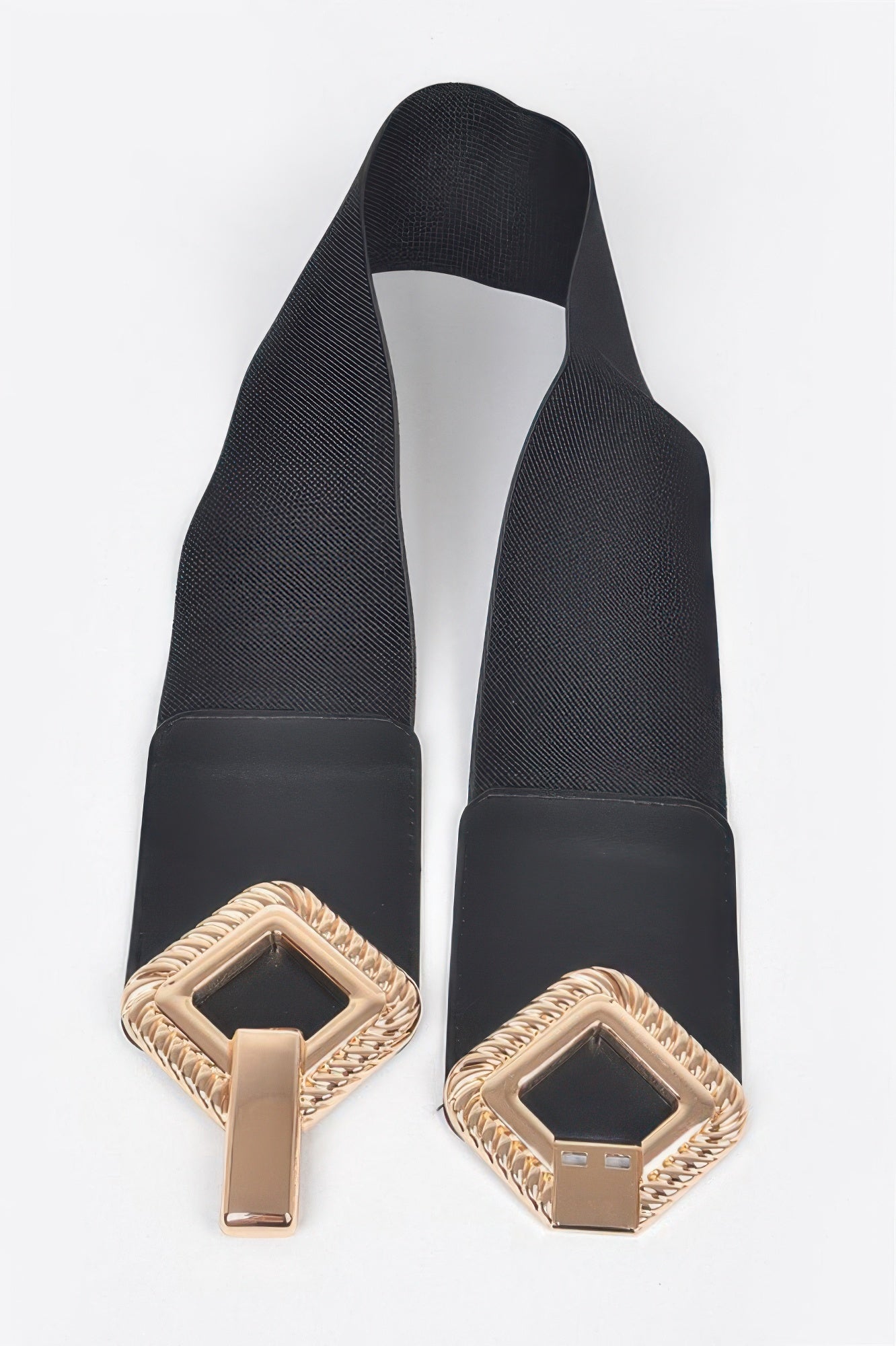 Big Metal Buckle Stretch Belt  Shop One Place