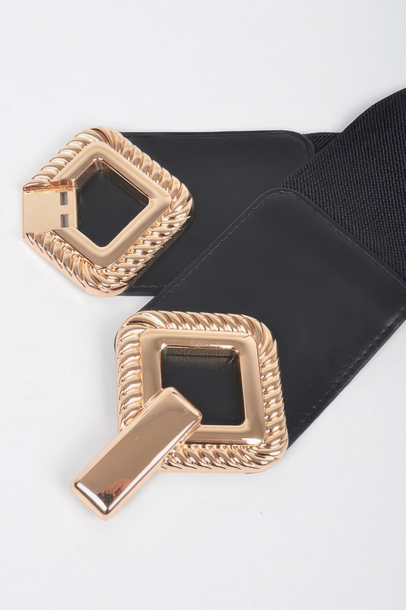 Big Metal Buckle Stretch Belt  Shop One Place