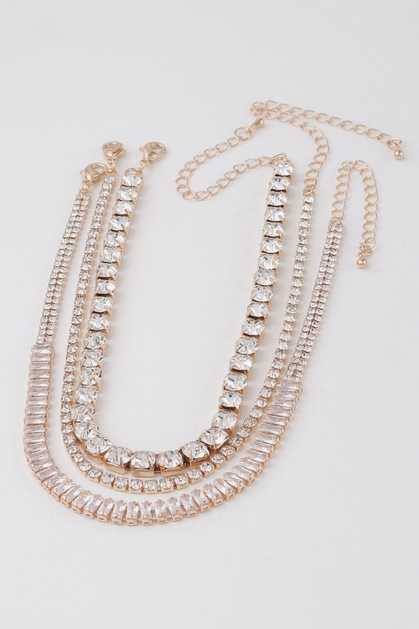Triple Jewel Choker Necklace  Shop One Place