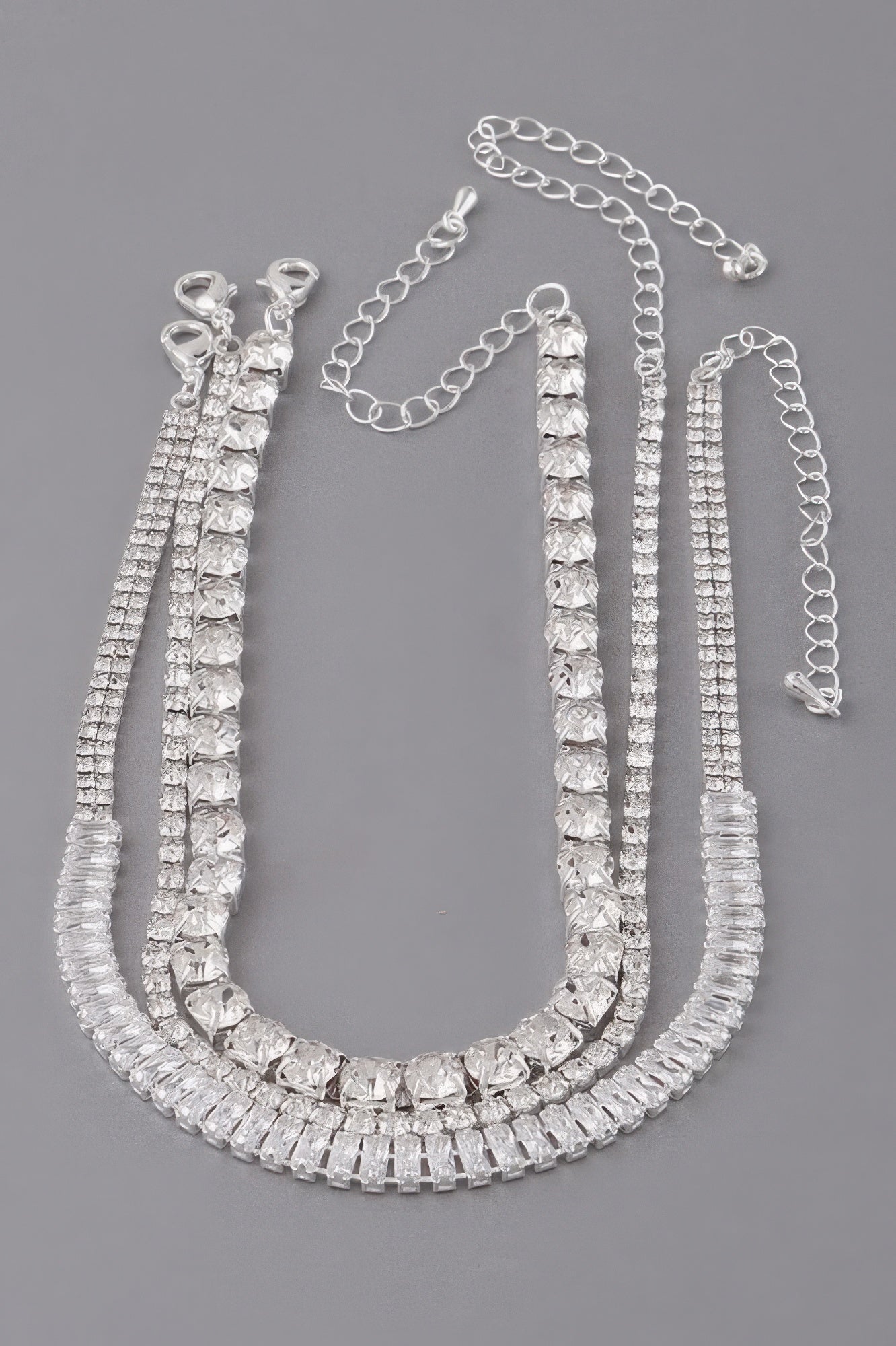 Triple Jewel Choker Necklace  Shop One Place