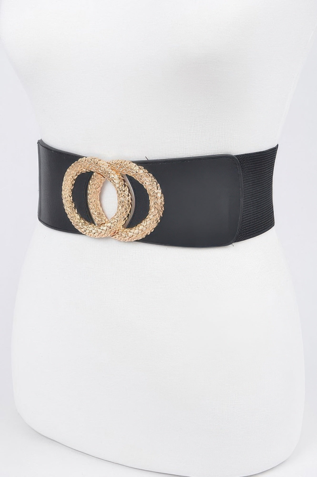 Big Metal Buckle Elastic Belt  Shop One Place