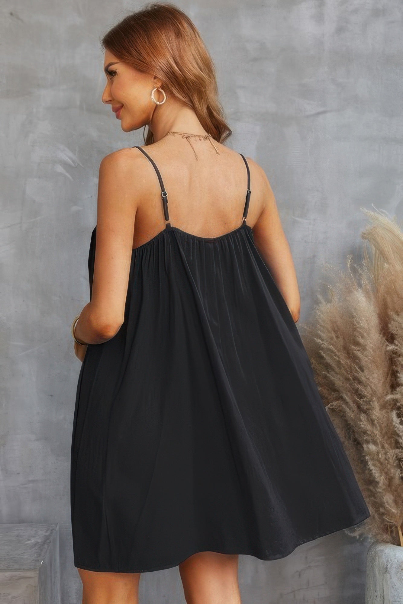 Sleeveless A Line Spaghetti Strap Dress  Shop One Place
