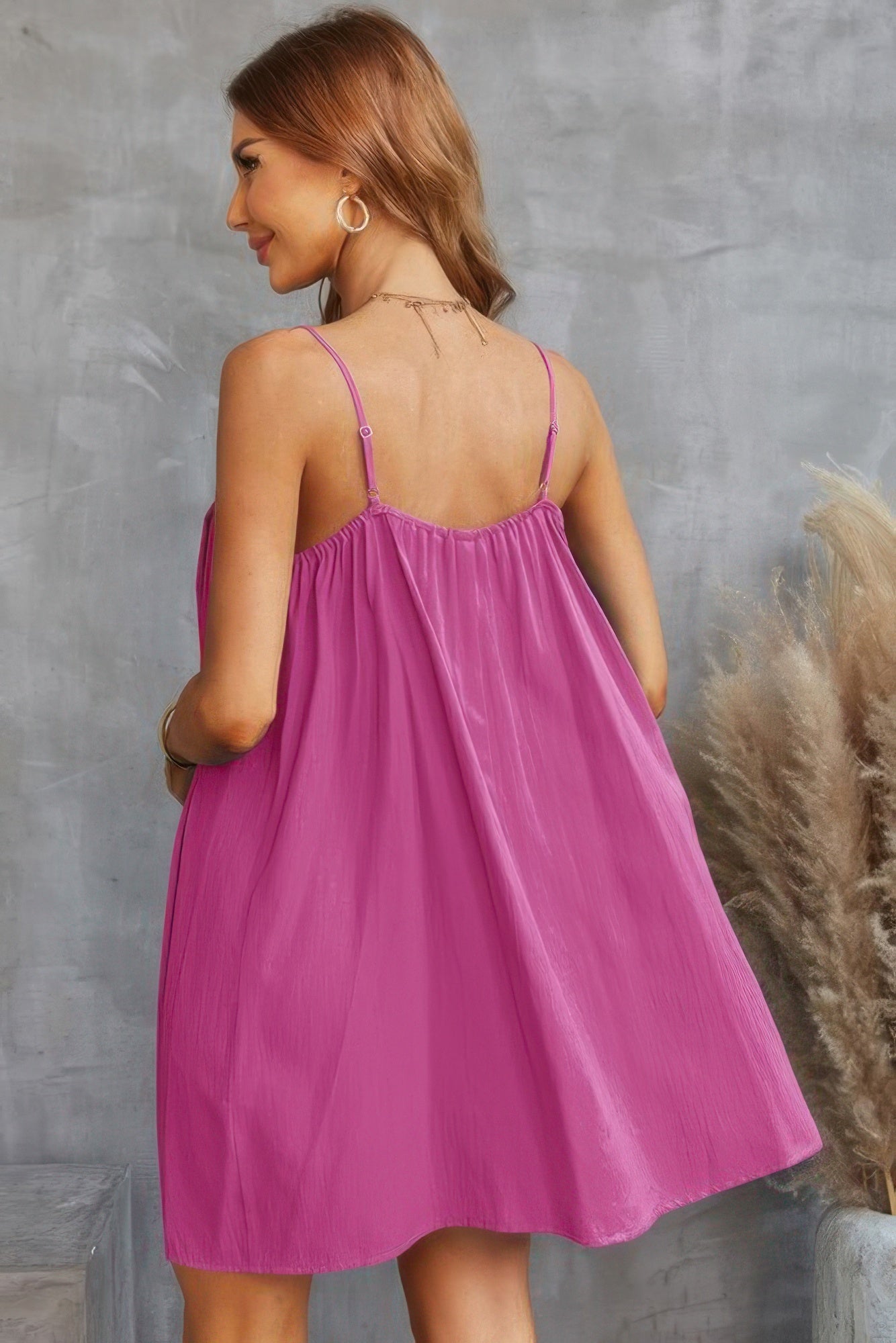 Sleeveless A Line Spaghetti Strap Dress  Shop One Place