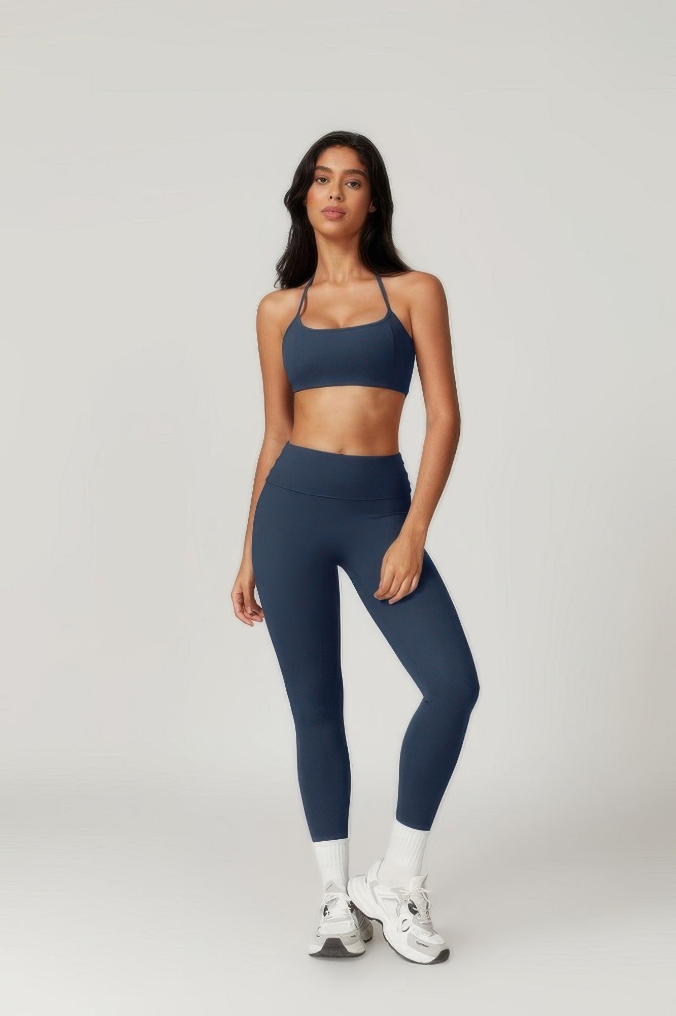 Solid Yoga Gym Fit High Ecastic Legging  Shop One Place