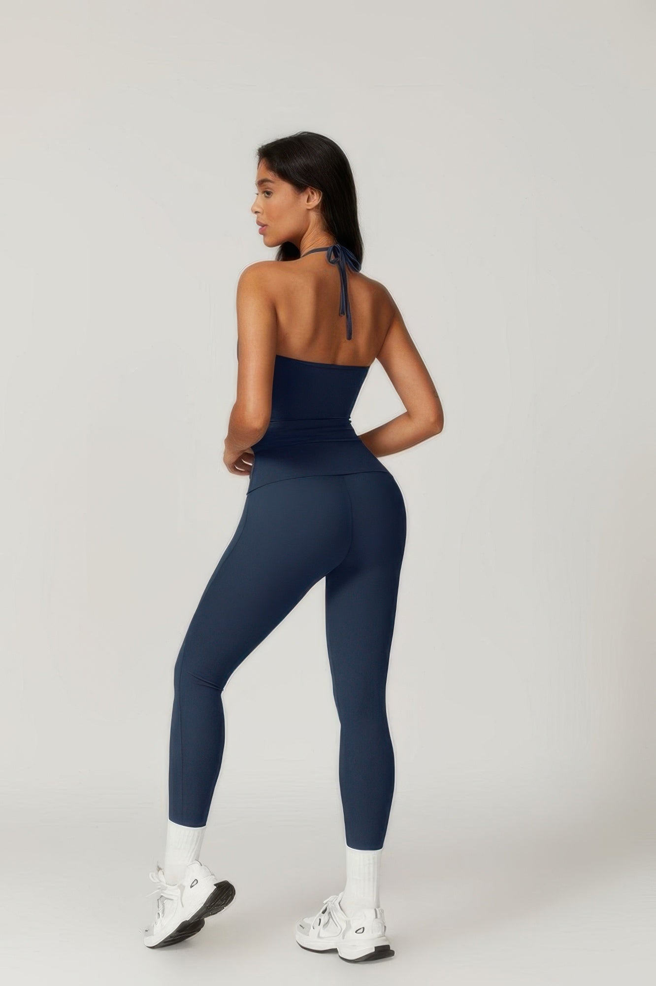 Solid Yoga Gym Fit High Ecastic Legging  Shop One Place