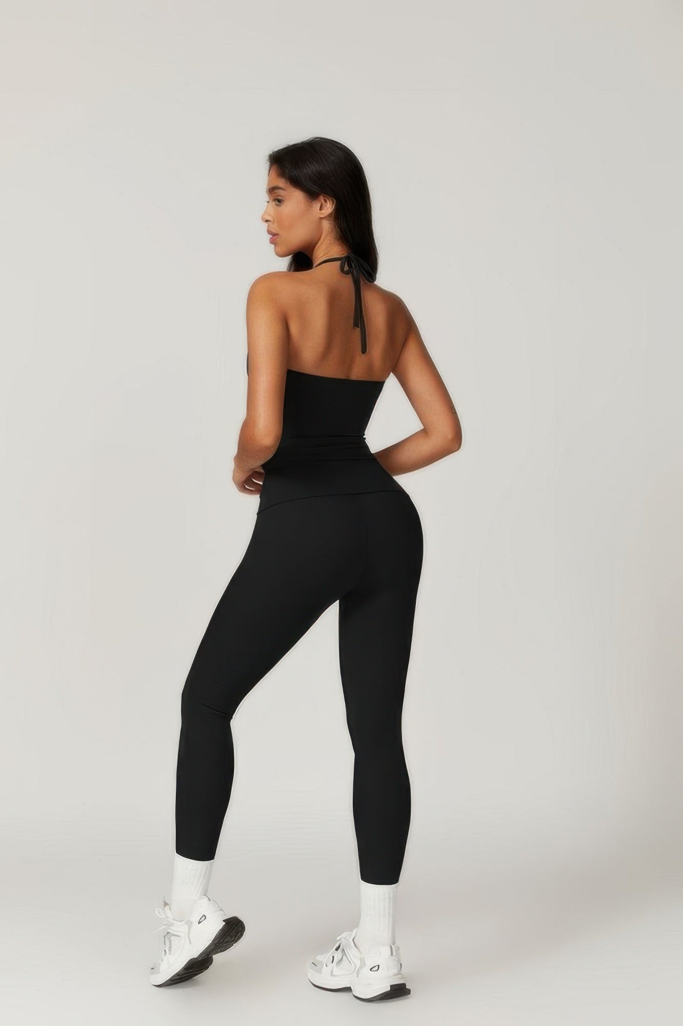 Solid Yoga Gym Fit High Ecastic Legging  Shop One Place