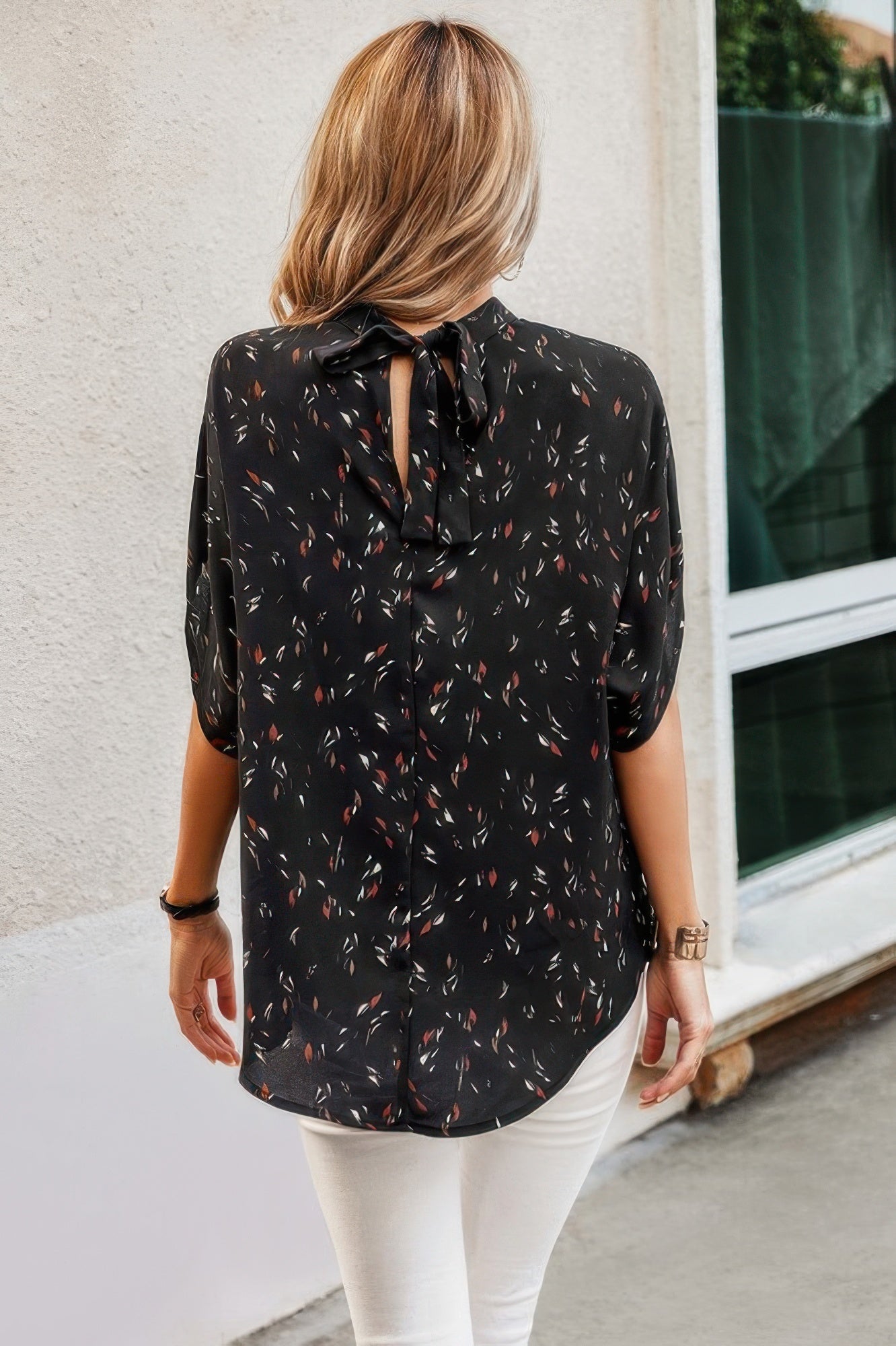 Leopard Open Back Knot Drop Top  Shop One Place