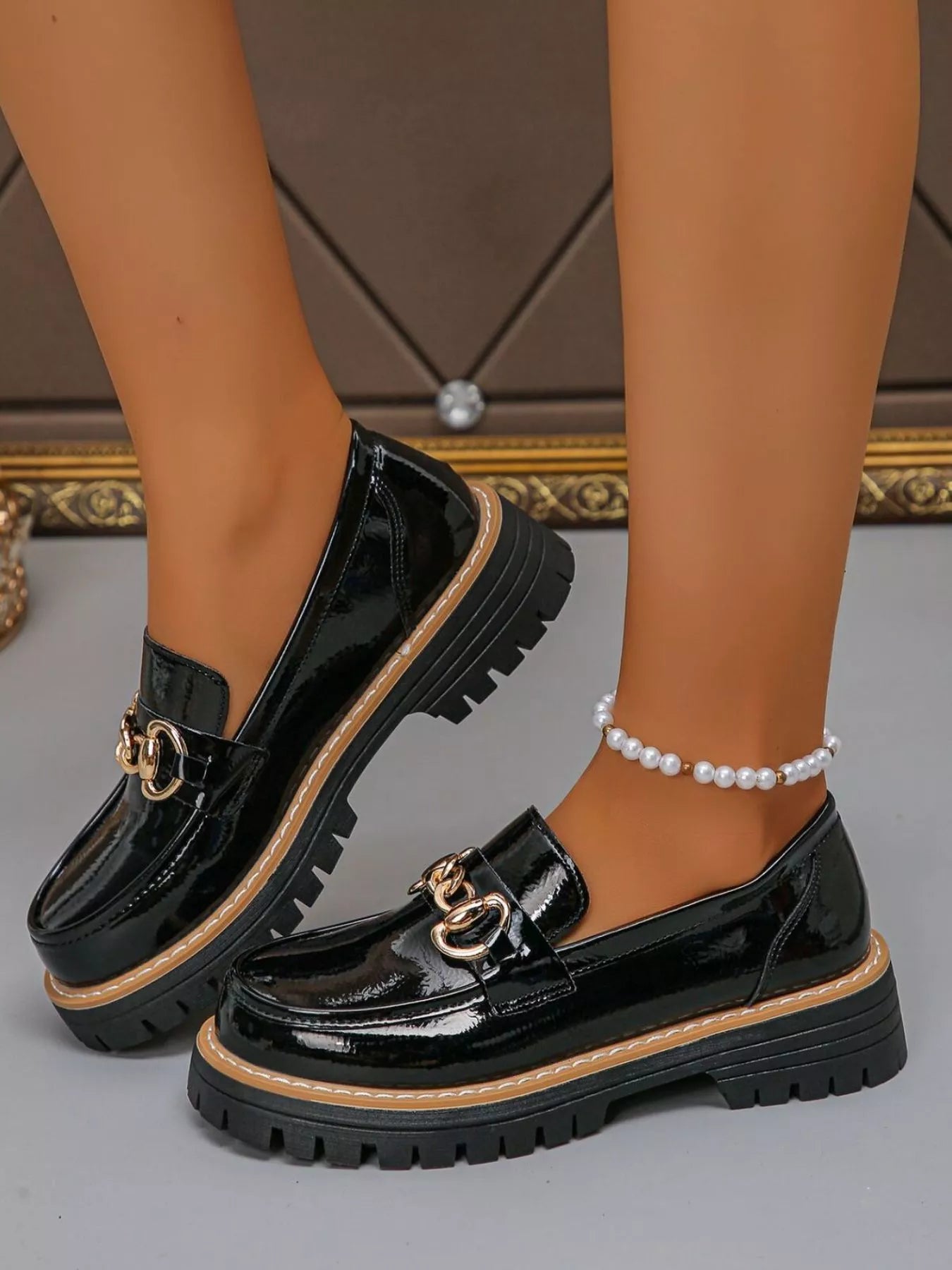 Round Toe Platform Loafers  Shop One Place