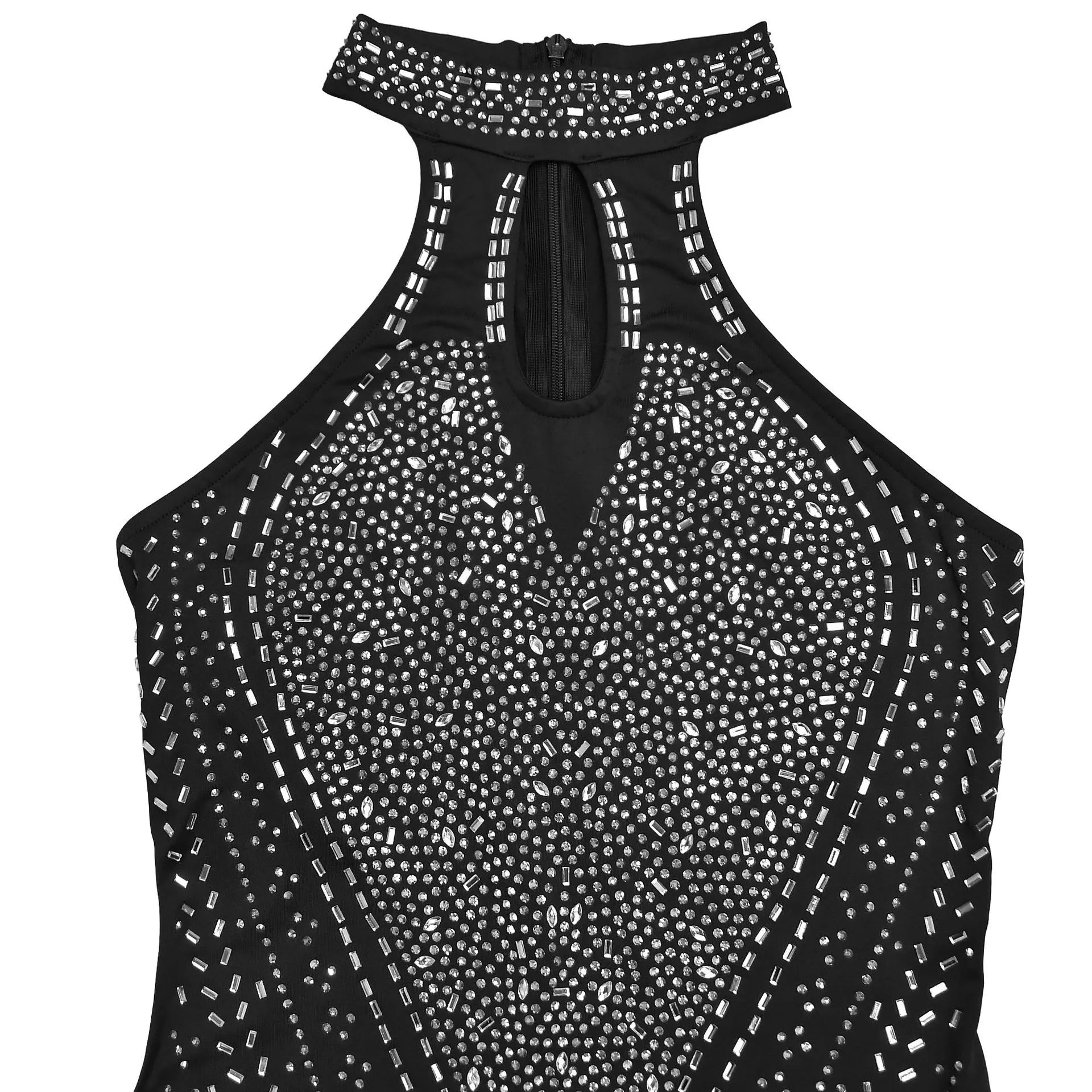 Sparkling Rhinestone Cutout Jumpsuit  Shop One Place