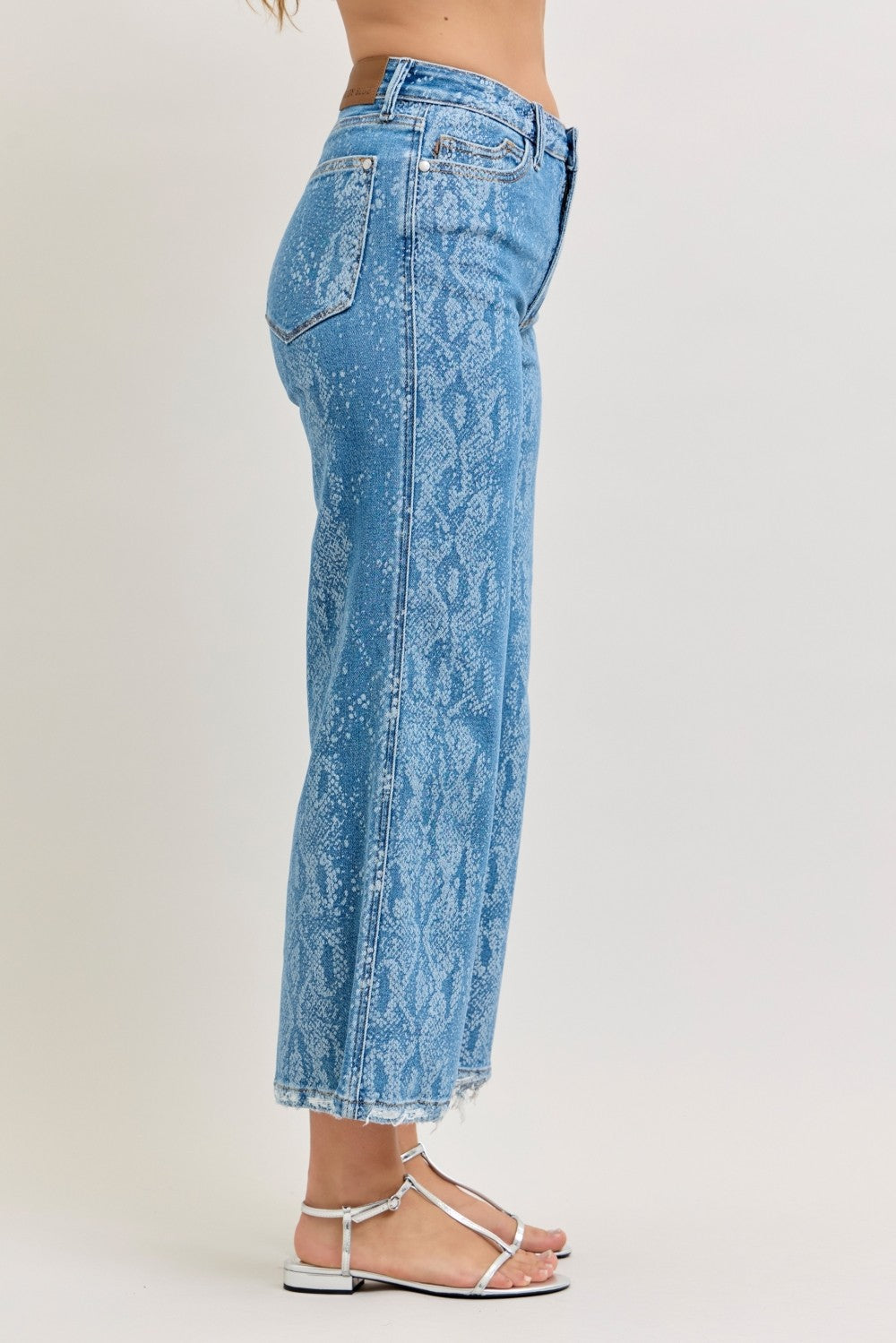 Judy Blue High Rise Ankle Wide Leg Jeans  Shop One Place