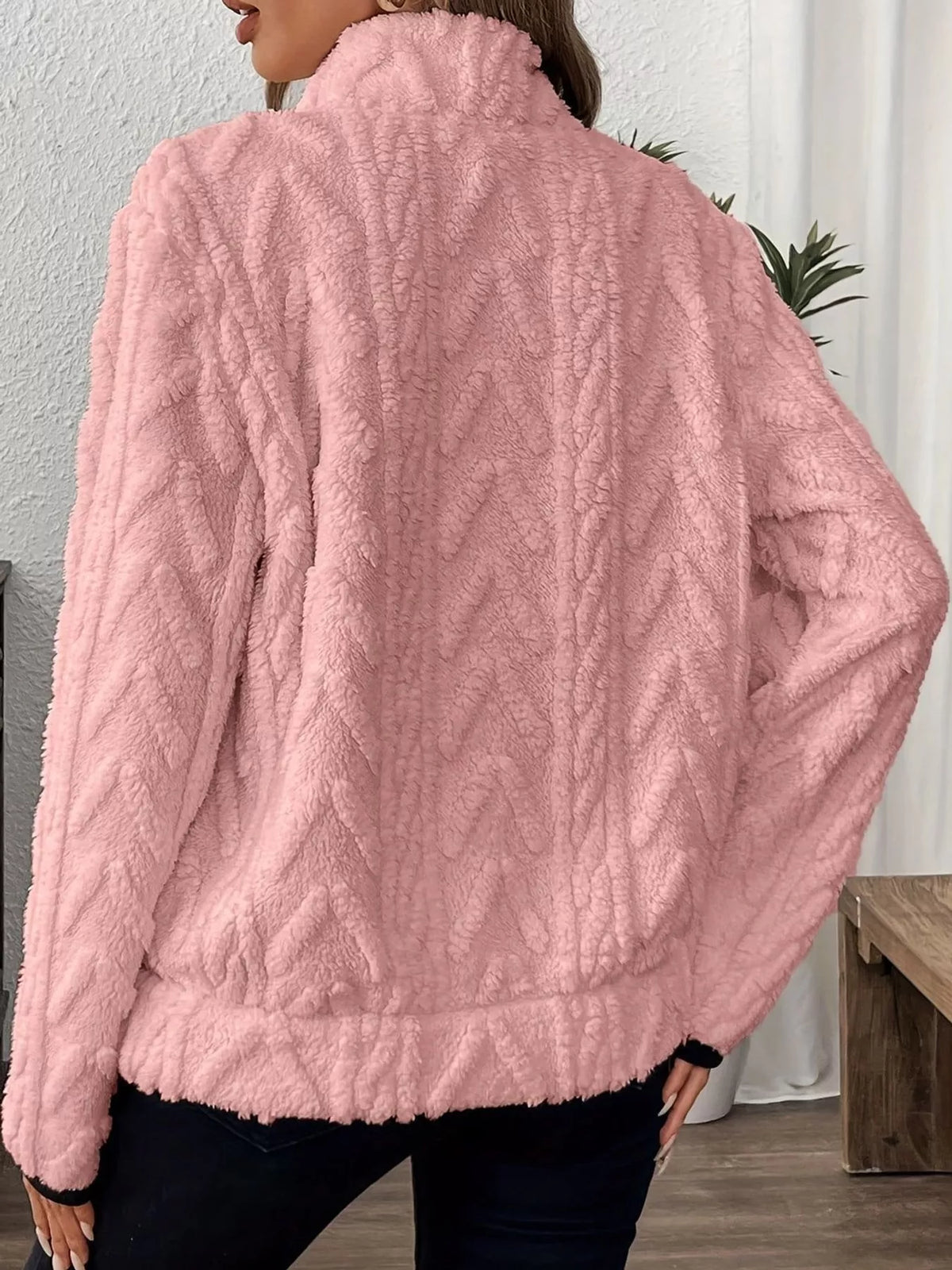 Women's Quarter-Zip Sherpa Sweatshirt – view 15