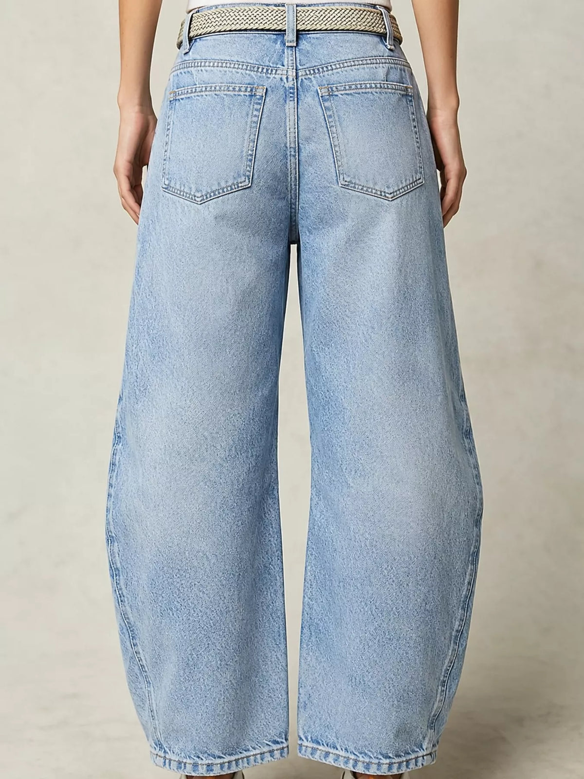 Women's High-Waist Barrel-Leg Jeans – view 7