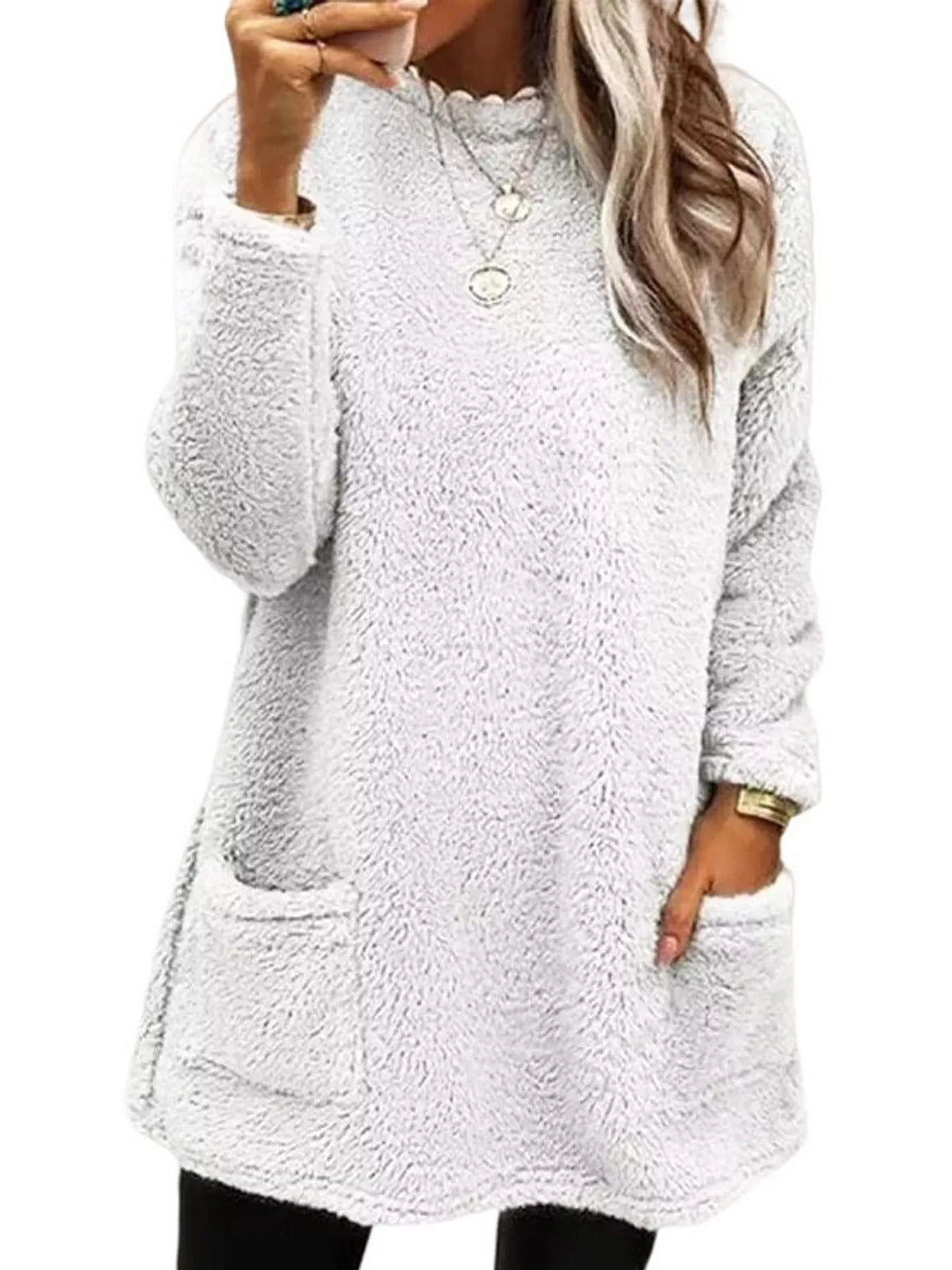 Women's Fleece Drop Shoulder Sweatshirt – view 7