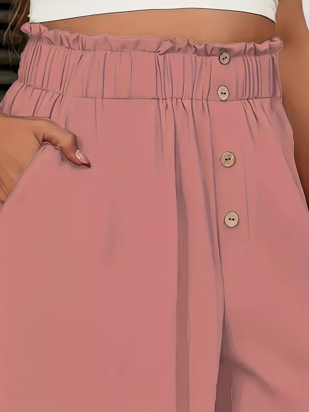 High Waist Wide Leg Pants  Shop One Place