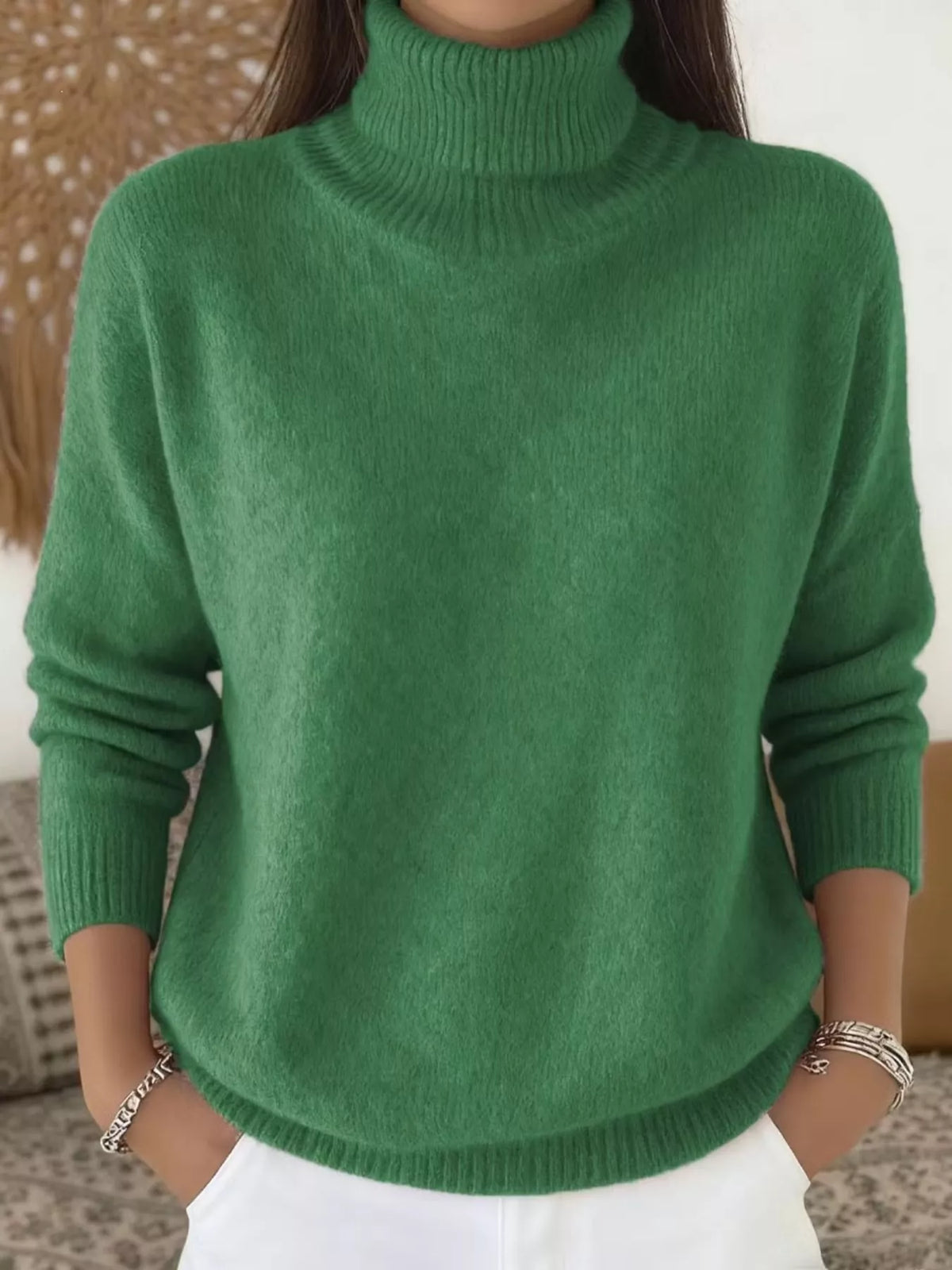 Women's Turtleneck Long Sleeve Sweater – view 9