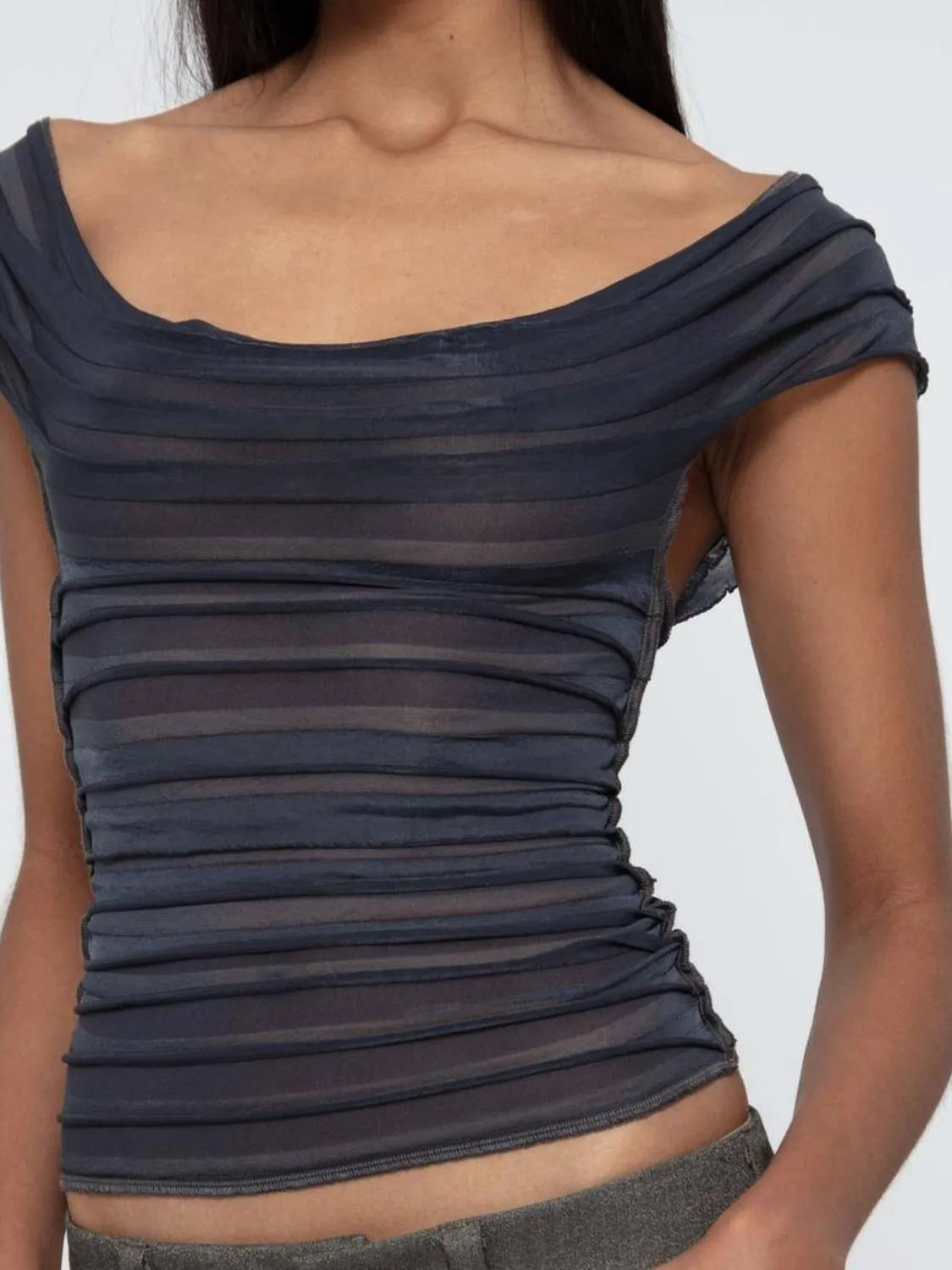 Ruched Solid Tank  Shop One Place