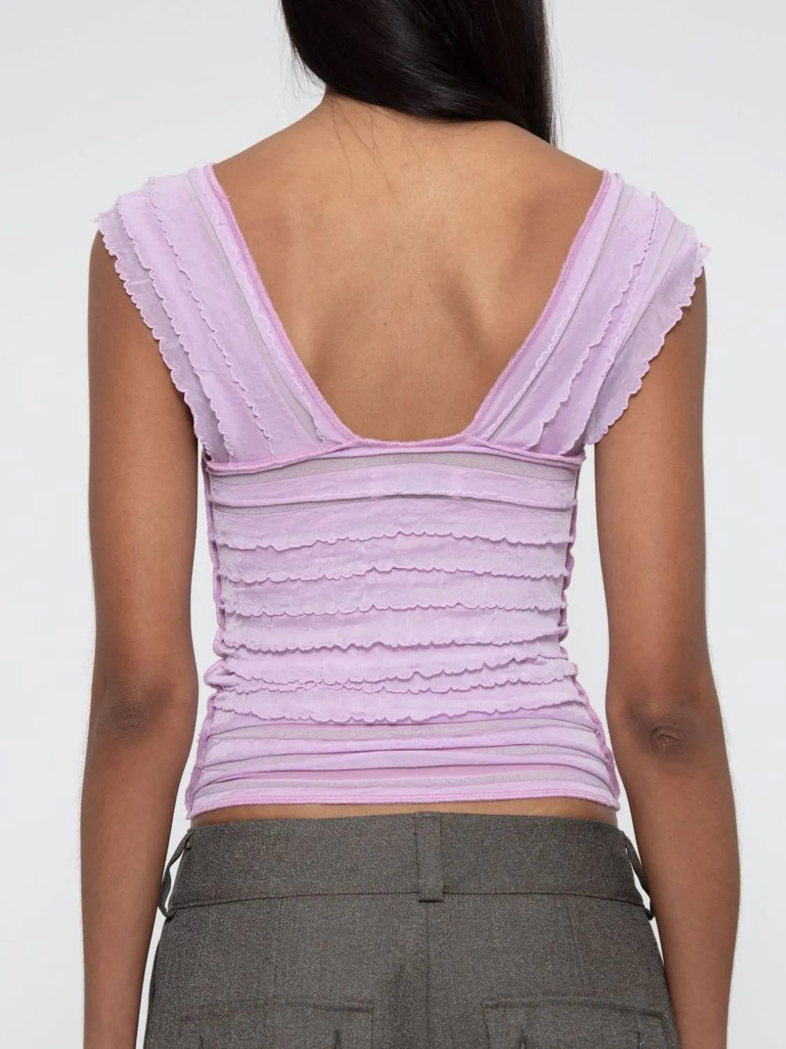 Ruched Solid Tank  Shop One Place