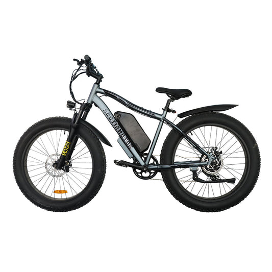 AOSTIRMOTOR S07-MAX 26' 1000W Fat Tire E-Bike – 48V 20AH Battery & Detachable Rack (Gray)  Shop One Place