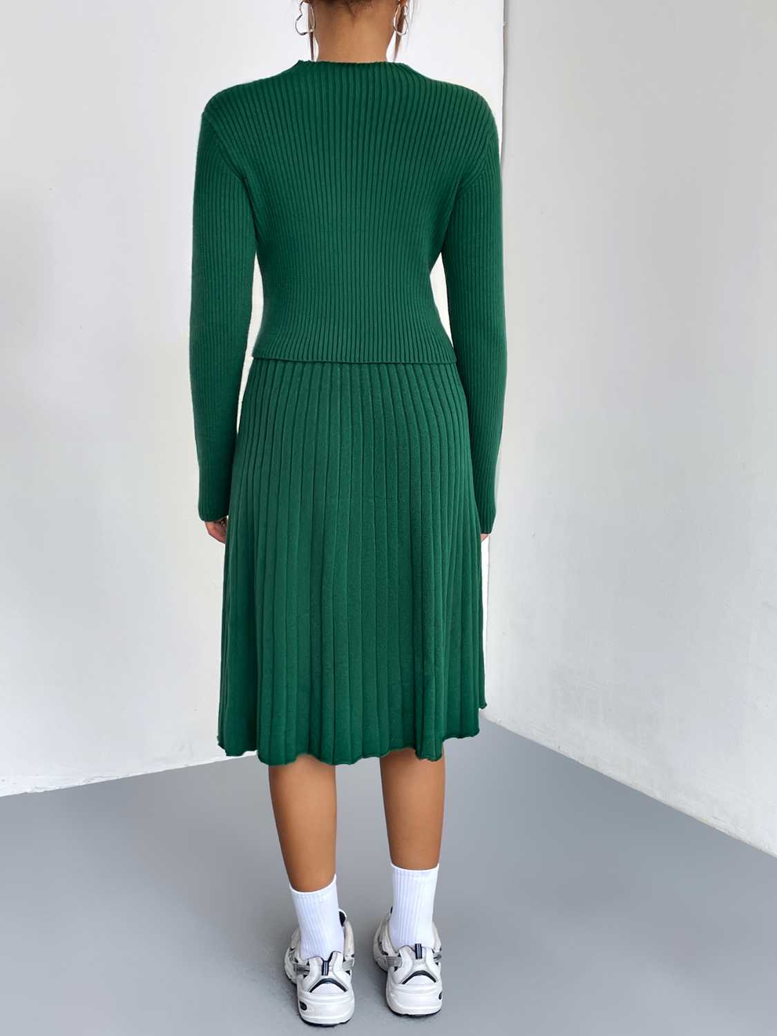 Rib-Knit Sweater and Skirt Set  Shop One Place