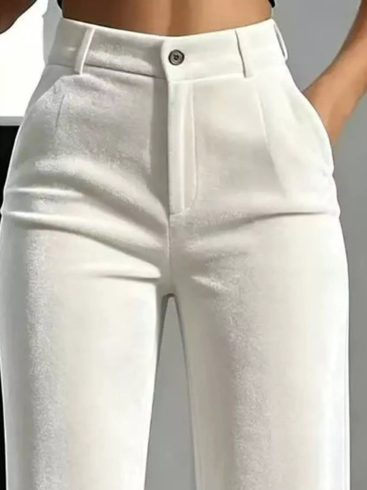 Women's High-Waisted Velvet Pants – view 10