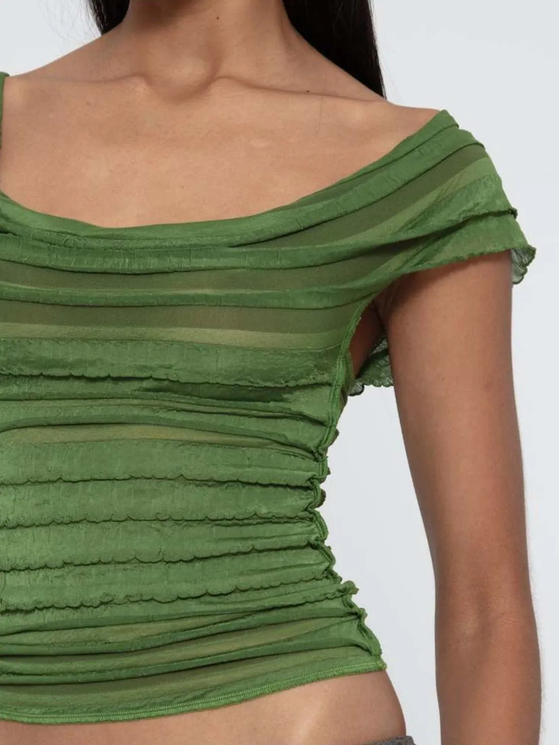 Ruched Solid Tank  Shop One Place
