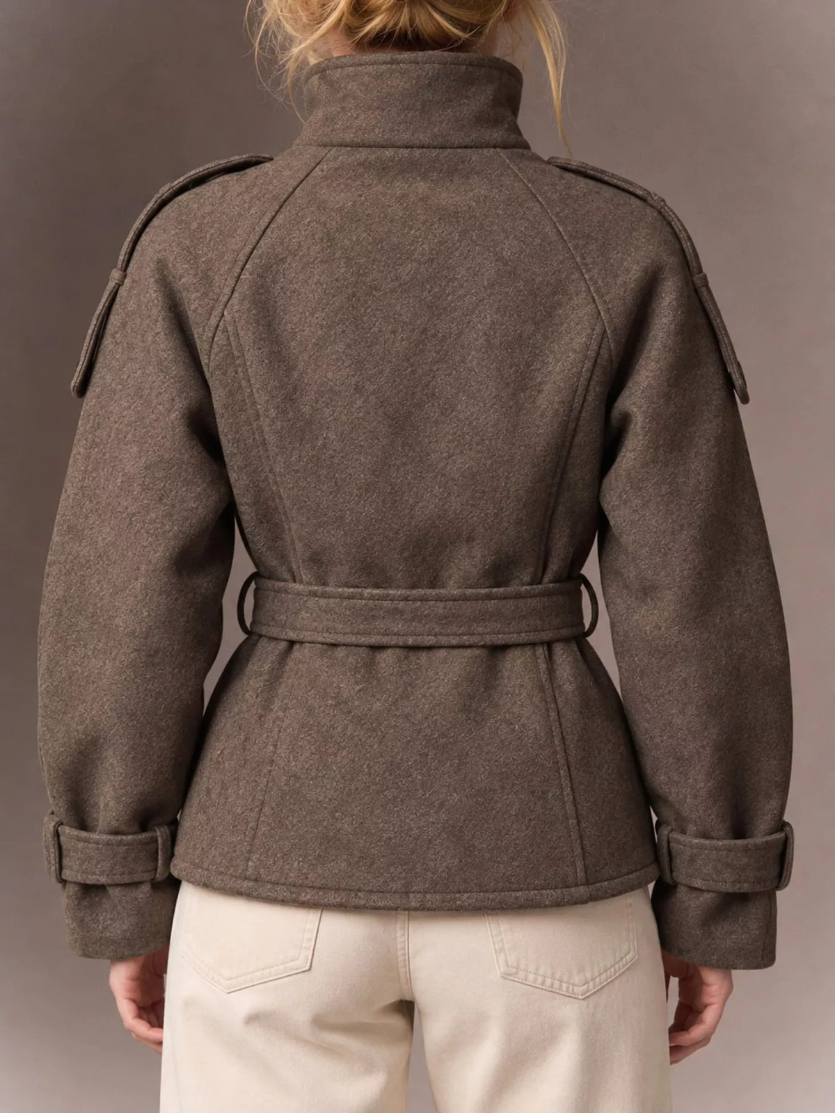 Women's Double-Breasted Belted Coat – view 7