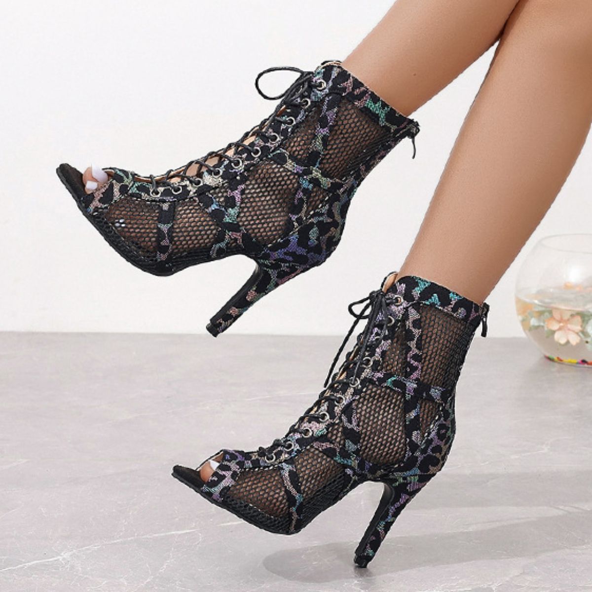 Lace-Up High Heel Sandals  Shop One Place