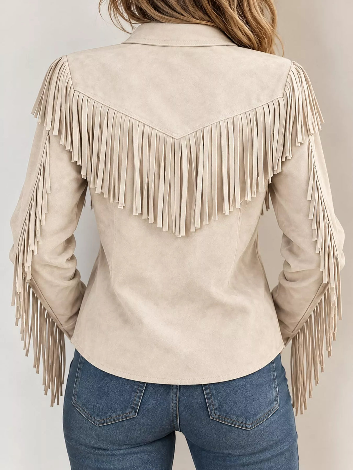 Women's Fringed Button-Up Knit Shirt – view 10