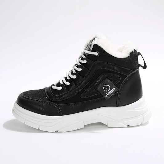 High-Top Platform Chunky Sneaker Boots with Lace-Up  Shop One Place
