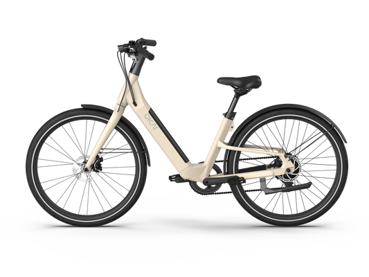 The OKAI Step-Thru E-bike- Desert Sand  Shop One Place