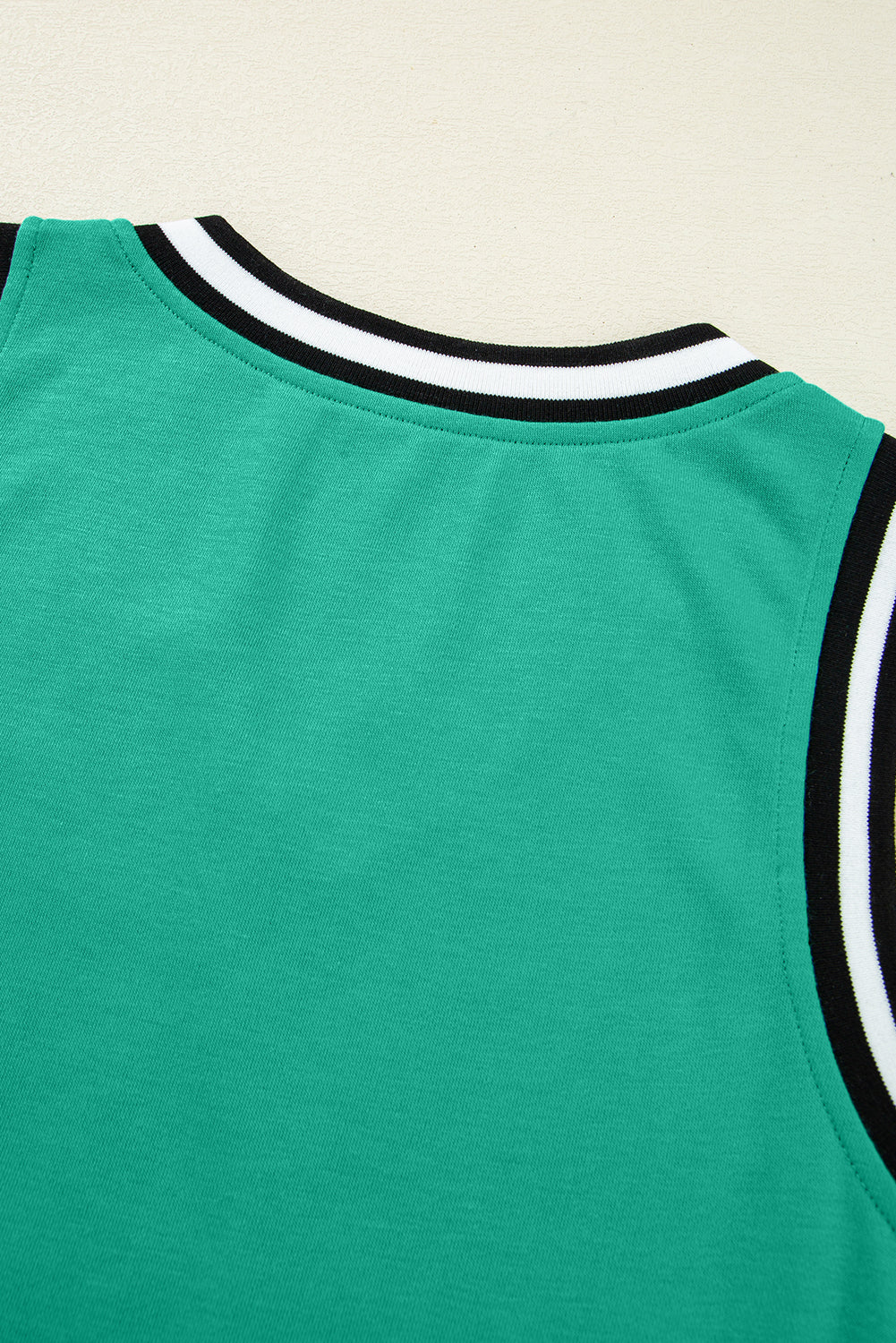 Mint Green Contrast Trim V Neck Sleeveless Mini Dress  Shop One Place