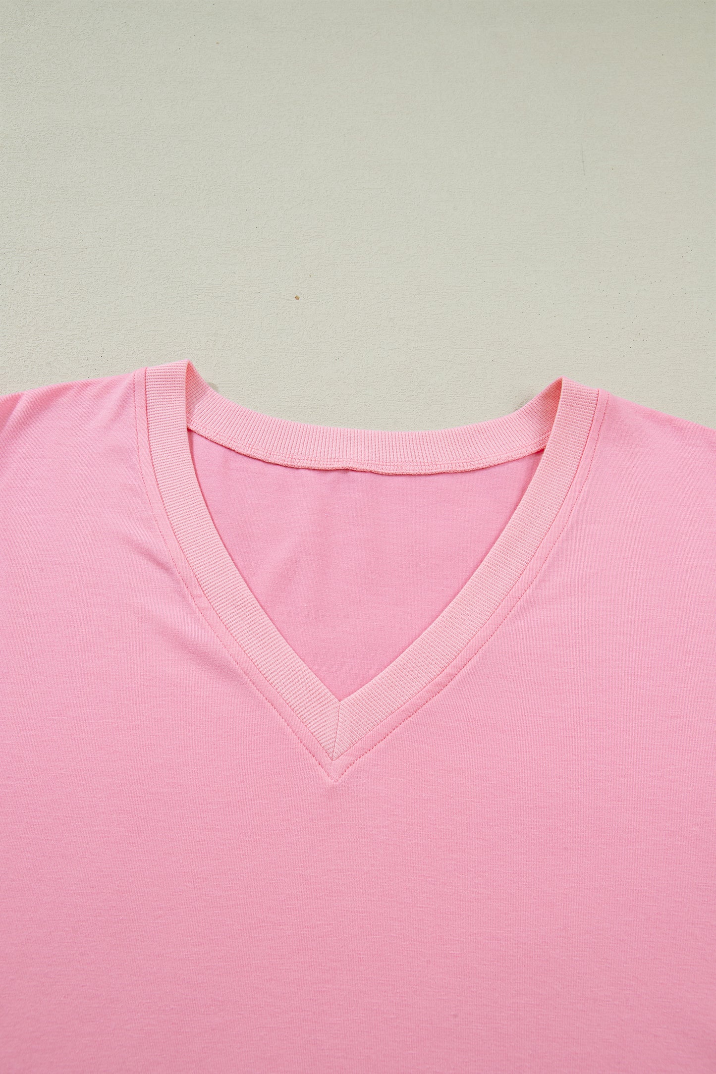 Bonbon V Neck Pleated Short Puff Sleeve Plus Size Blouse  Shop One Place