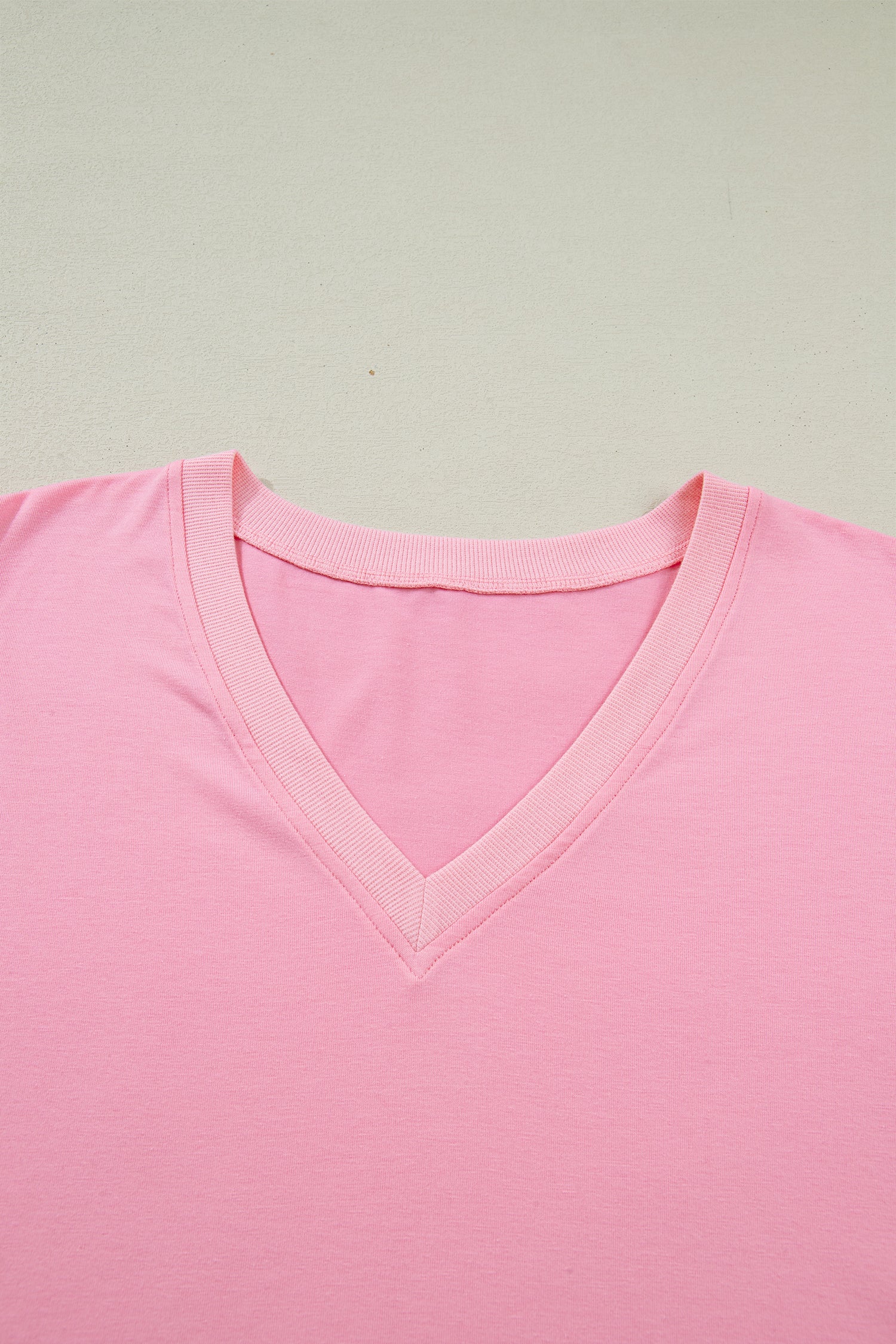 Bonbon V Neck Pleated Short Puff Sleeve Plus Size Blouse  Shop One Place