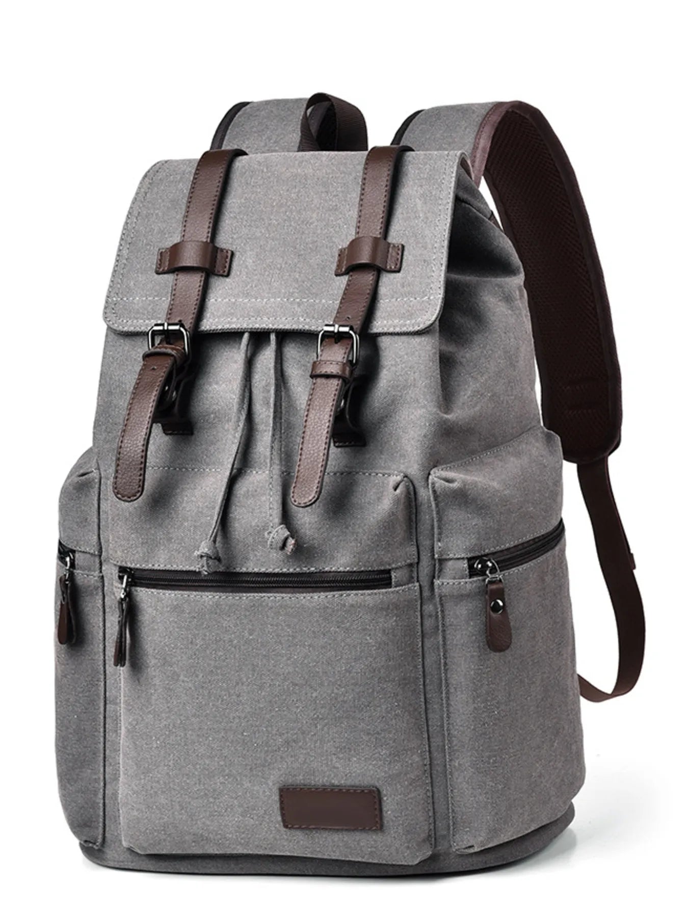 Canvas Backpack Bag with Buckle Straps  Shop One Place