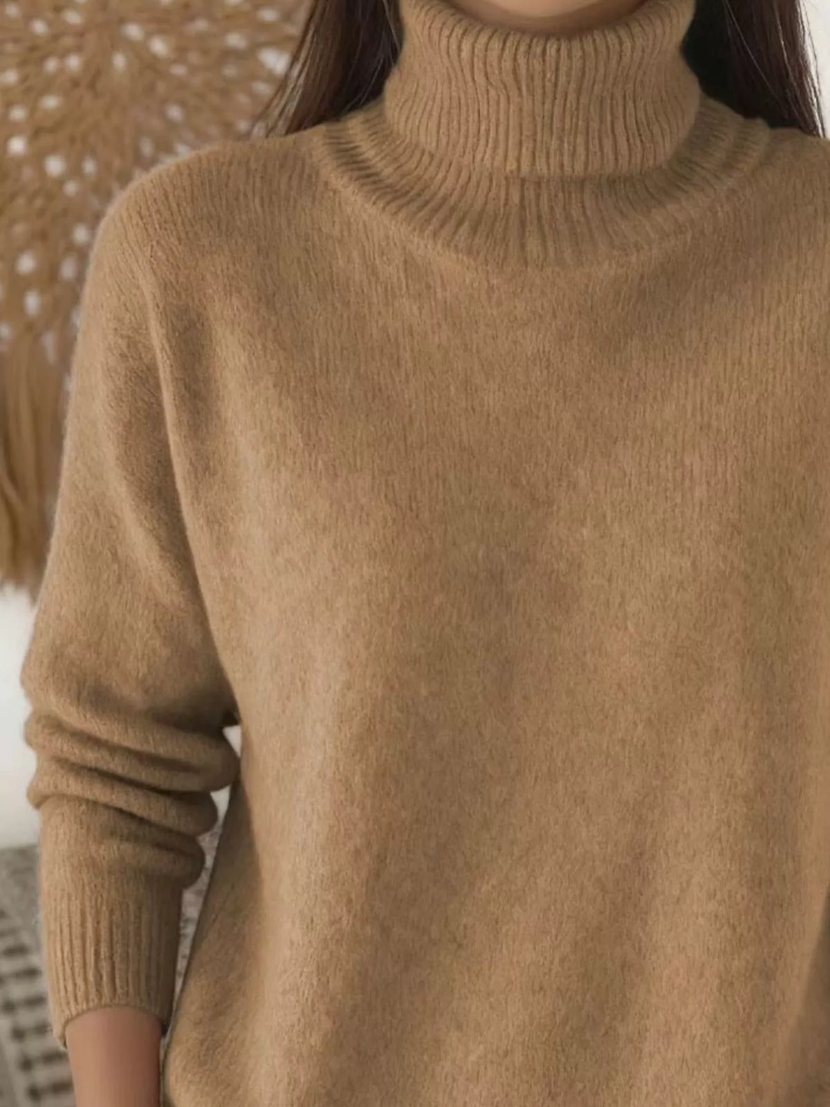 Women's Turtleneck Long Sleeve Sweater – view 14