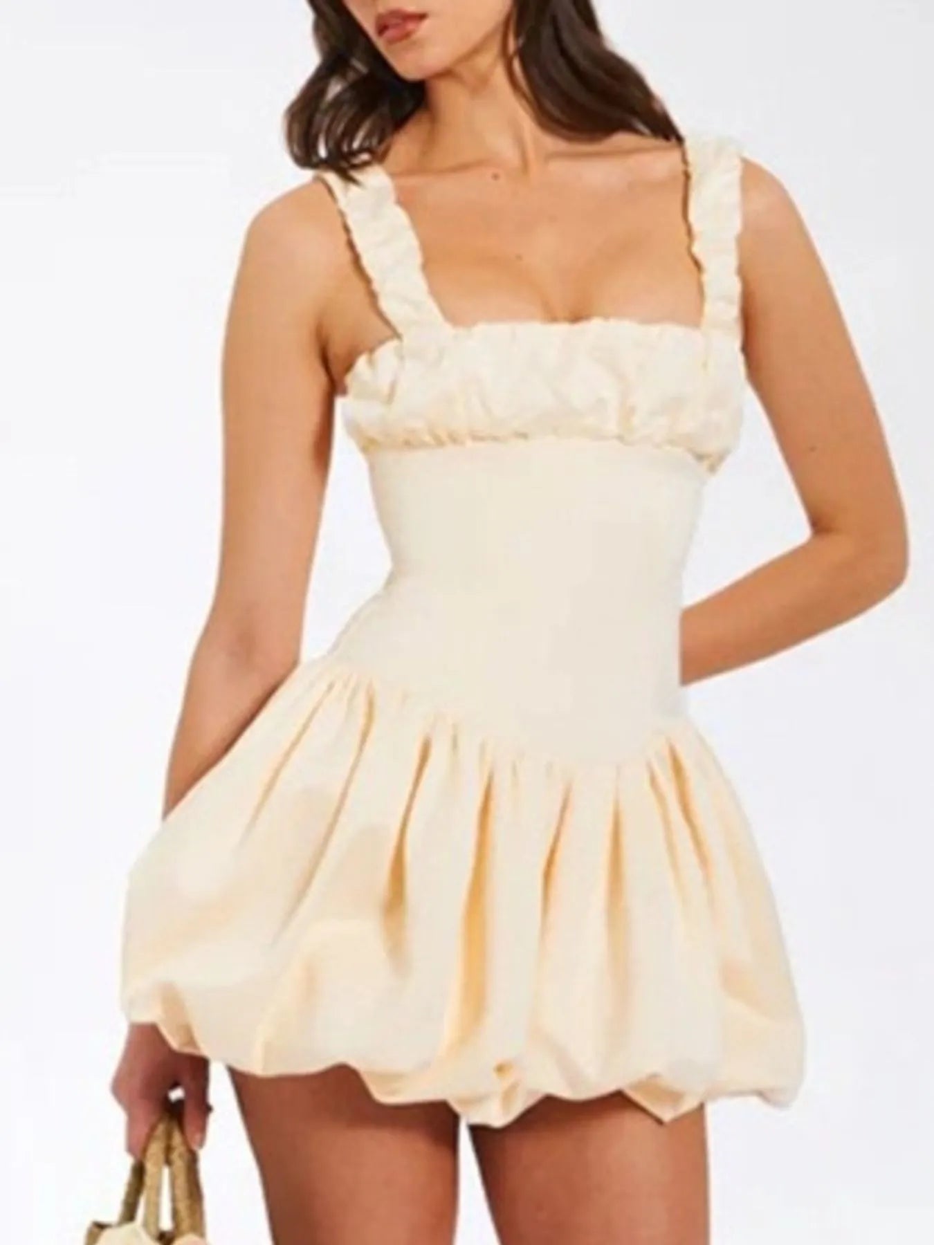 Bubble Hem Mini Dress  Shop One Place