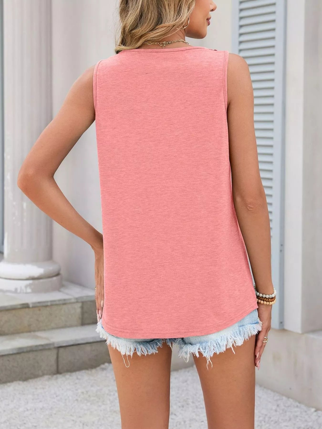Lace Trim Sleeveless Tank Top  Shop One Place