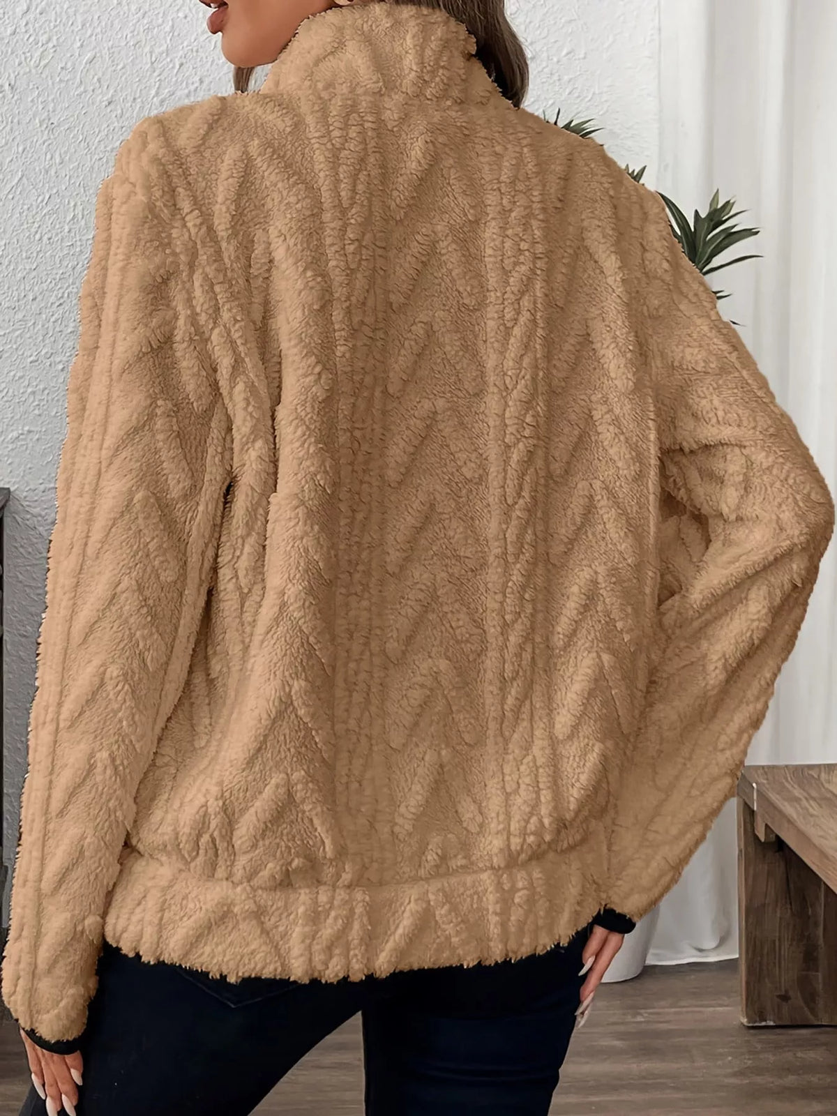 Women's Quarter-Zip Sherpa Sweatshirt – view 28