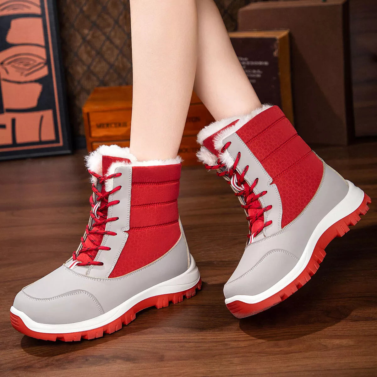 Winter Waterproof Snow Boots with Warm Fur Lining  Shop One Place