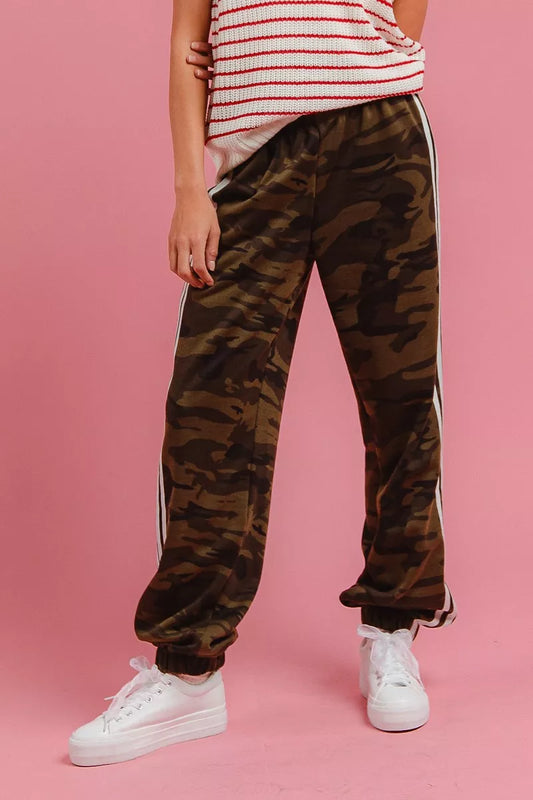 BiBi Side Lines Camouflage Track Pants  Shop One Place