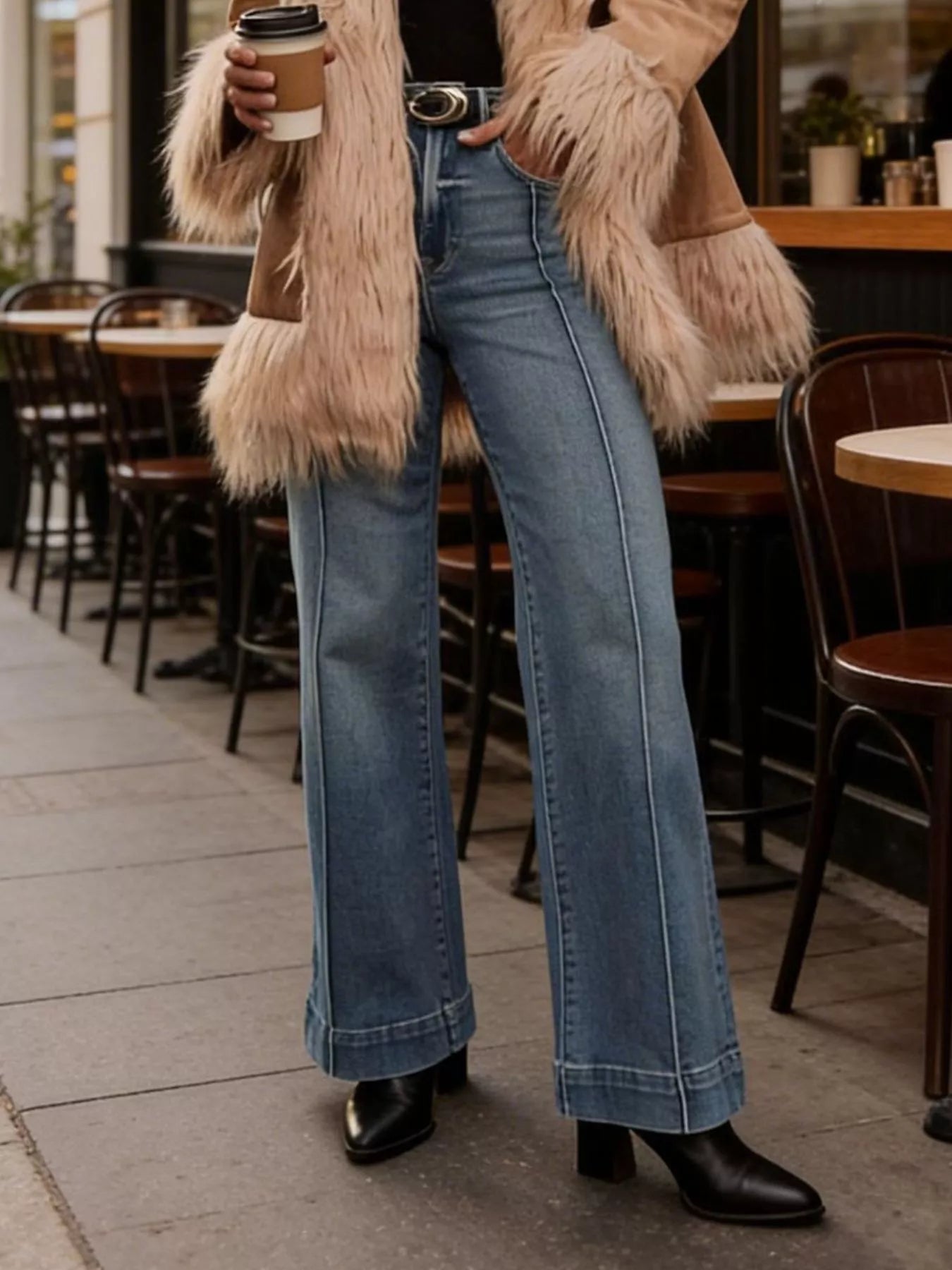 High-Waisted Flare Leg Jeans  Shop One Place