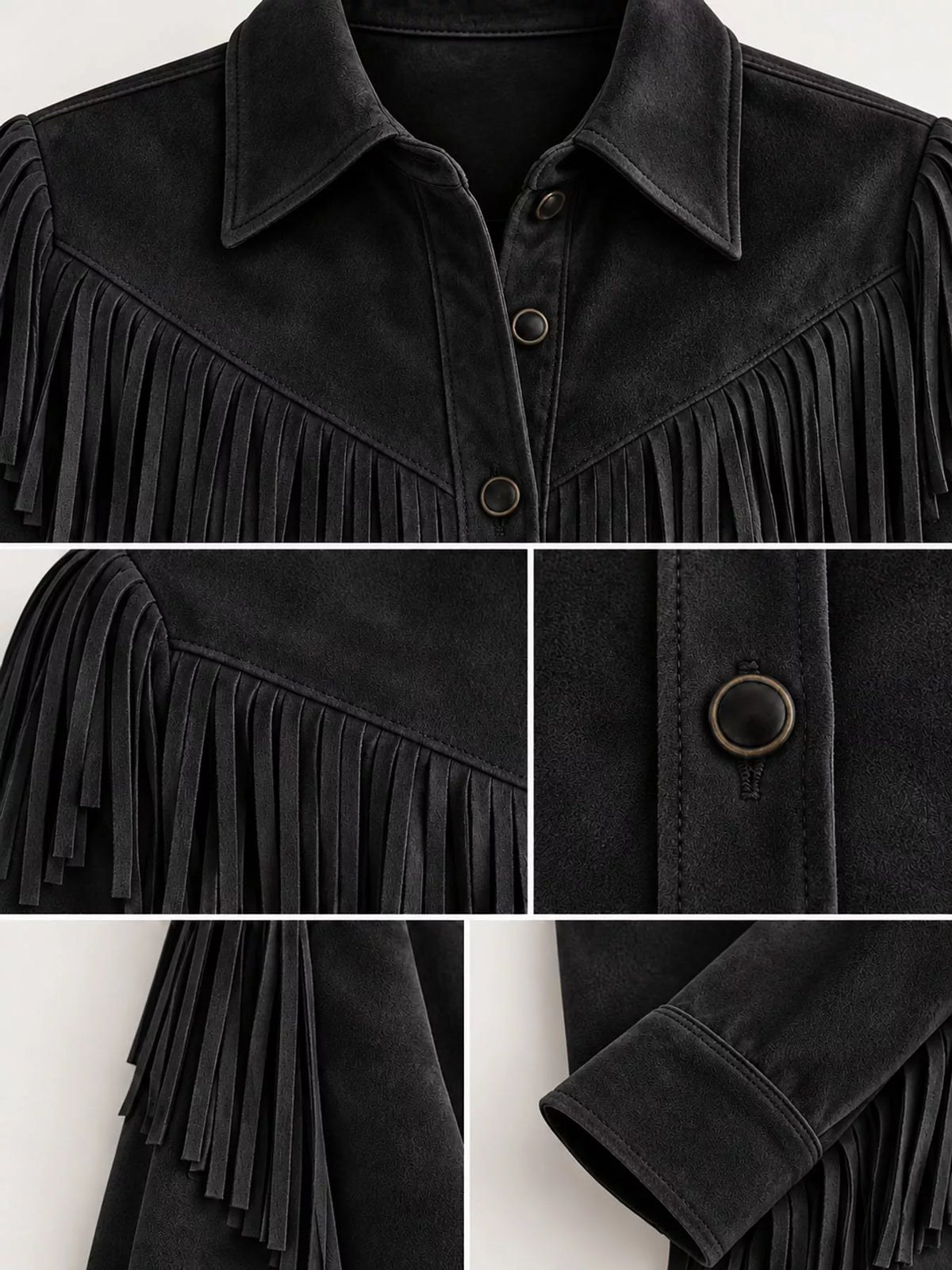 Women's Fringed Button-Up Knit Shirt – view 7