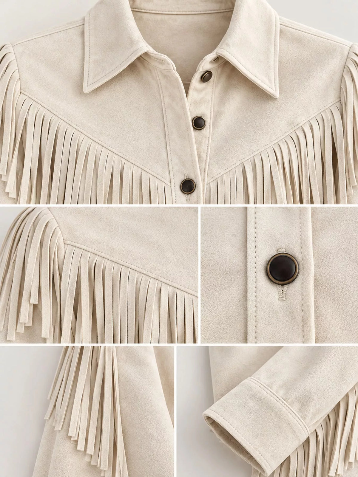 Women's Fringed Button-Up Knit Shirt – view 11