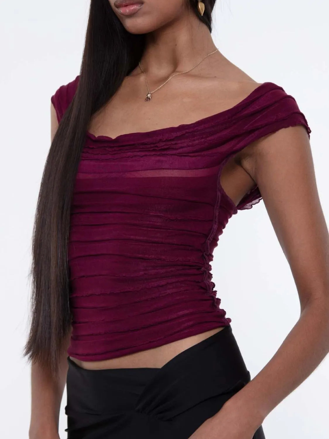 Ruched Solid Tank  Shop One Place