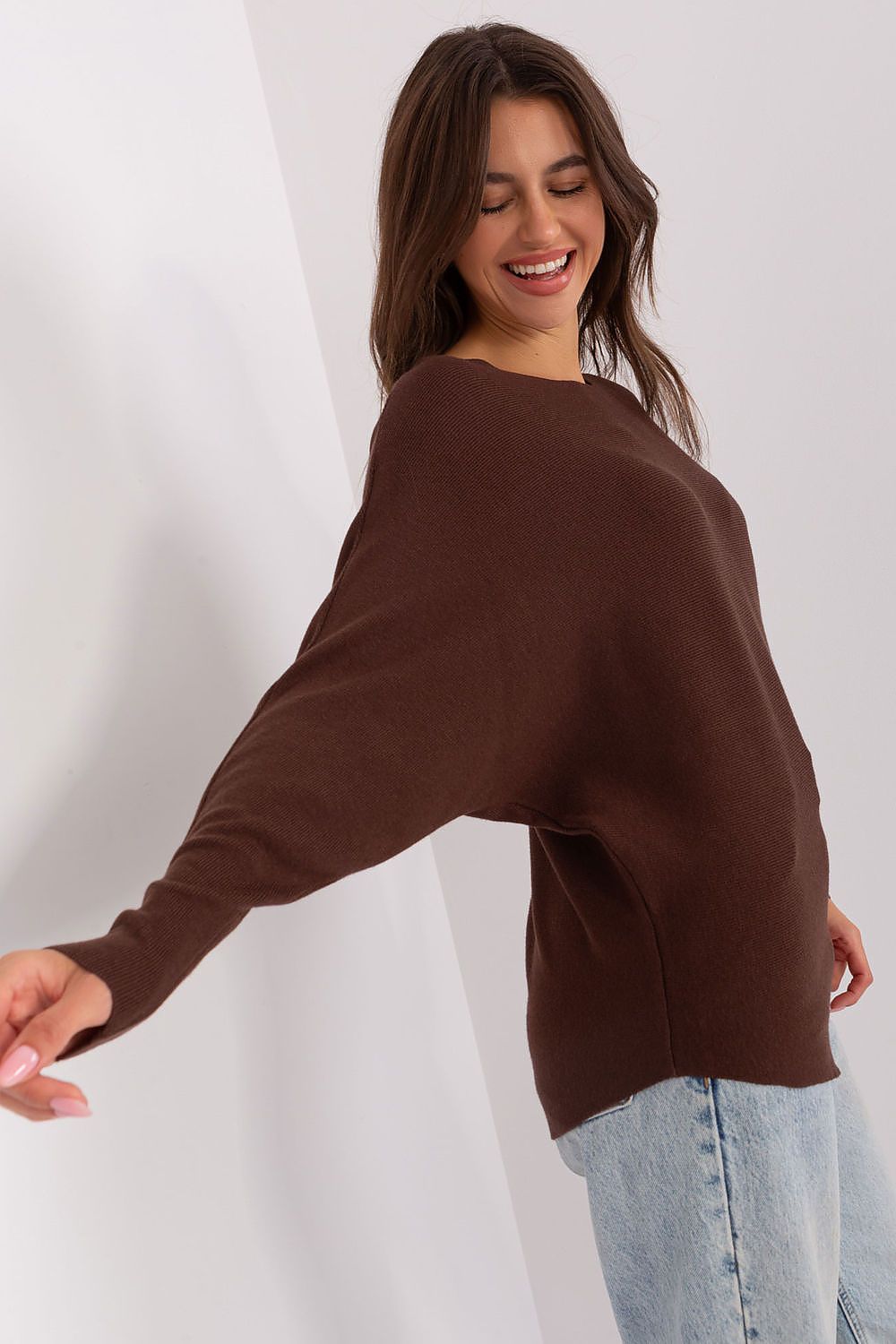 Brown Women's Batwing Sweater