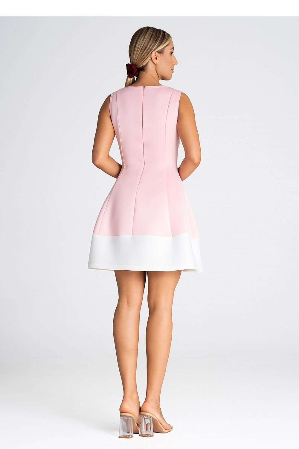 Thick Strap Pleated Cocktail Dress